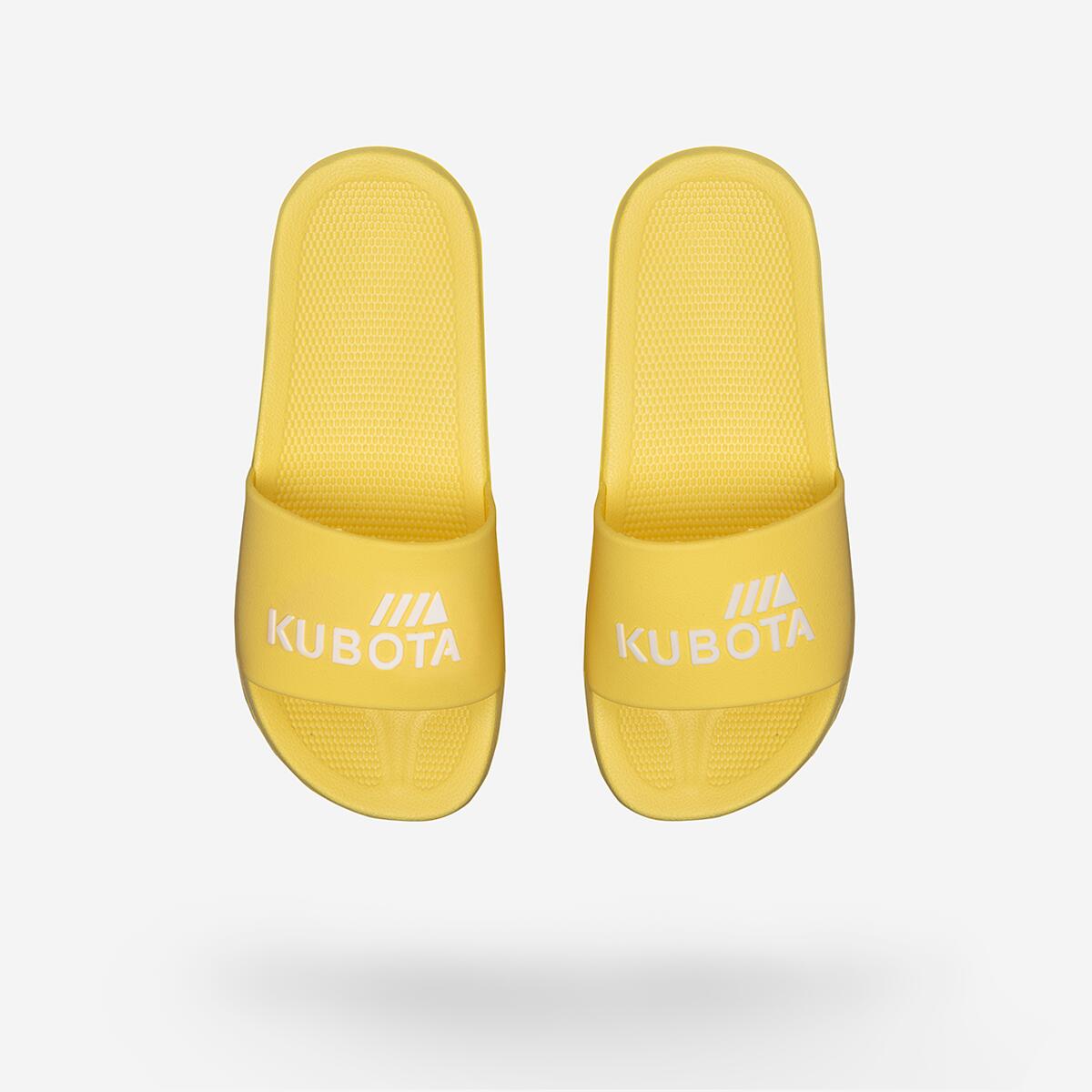 Klapki Męskie Basenowe Kubota Basic Żółte