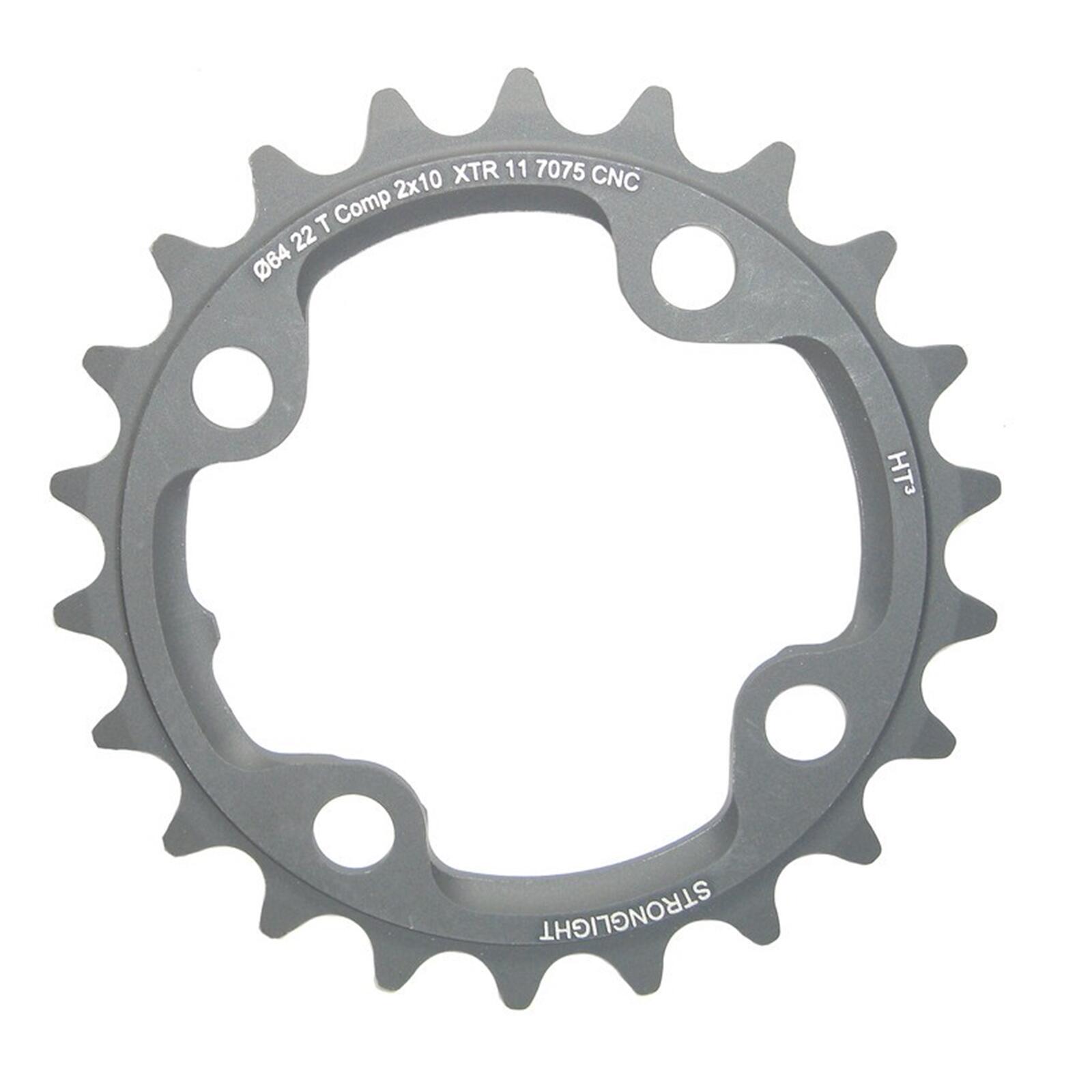 Pierścień łańcucha Stronglight HT3 22t wewnętrzny aluminiowy czarny