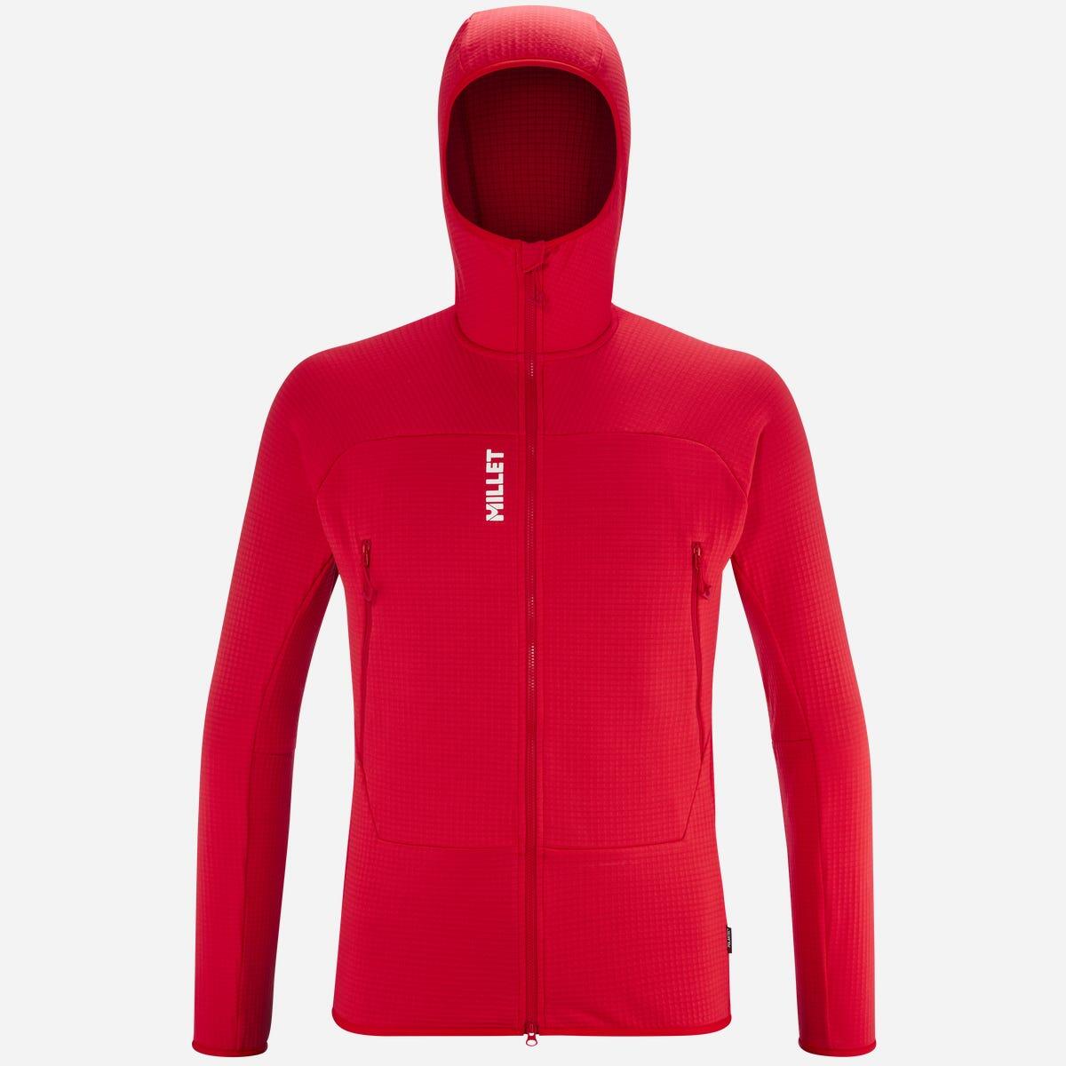 Bluza turystyczna męska Millet Fusion Grid Hoodie active fit POLARTEC Powergrid
