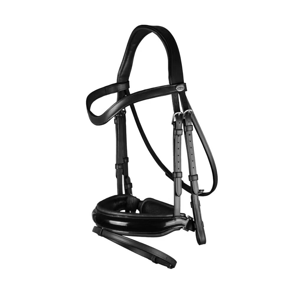 Szeroka anatomiczna wędzidło z muserolą kombinowaną końska Dy'on