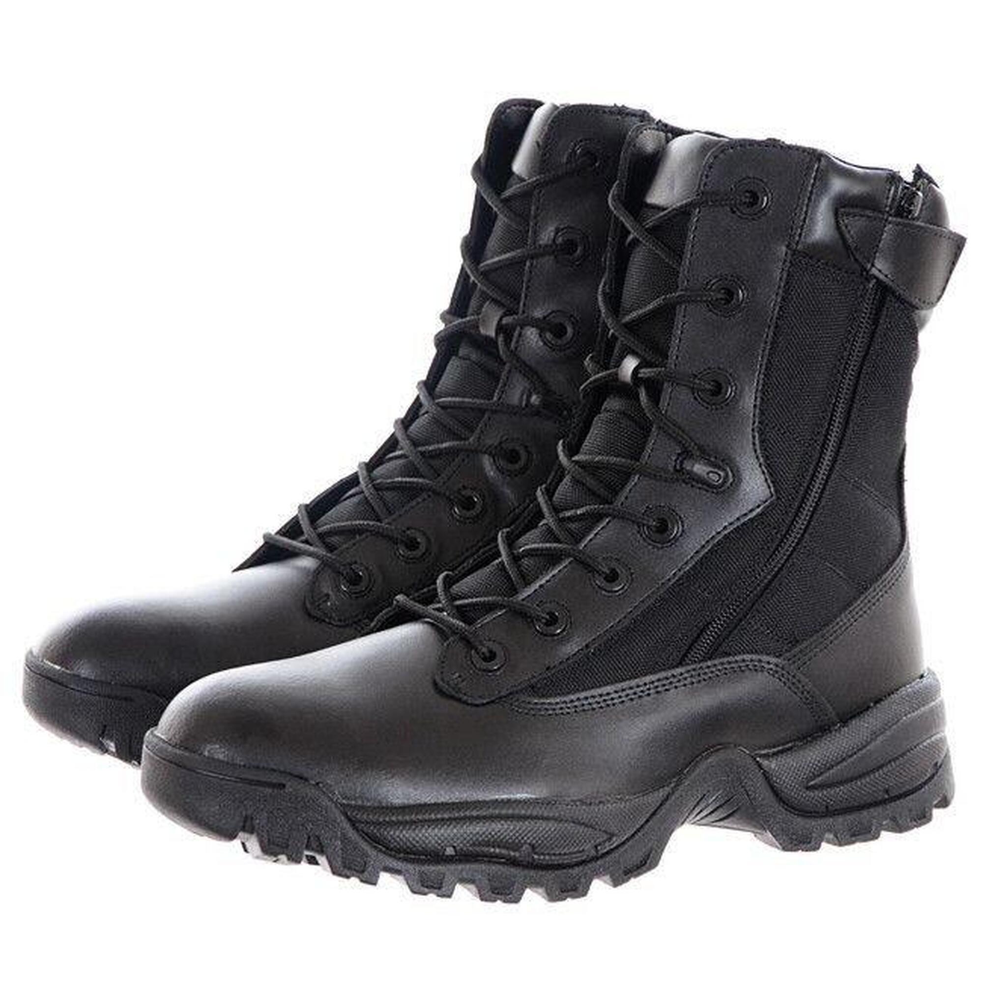 Buty bushcraft męskie Mil-Tec Skórzane Dwa Zamki Czarne