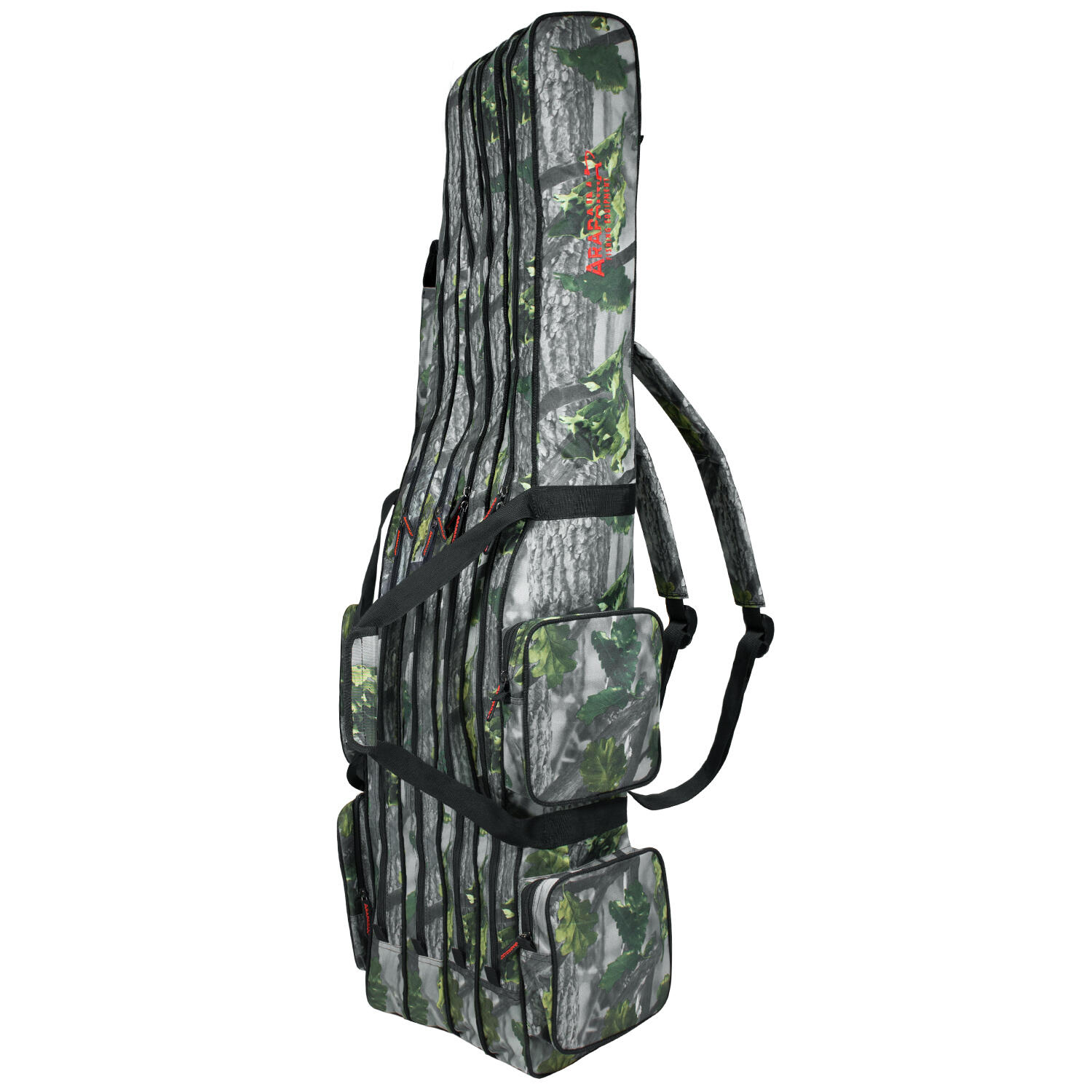 Torba na wędke 'rise' 4-przegrody, 8 wędek, 125 cm - 210 cm