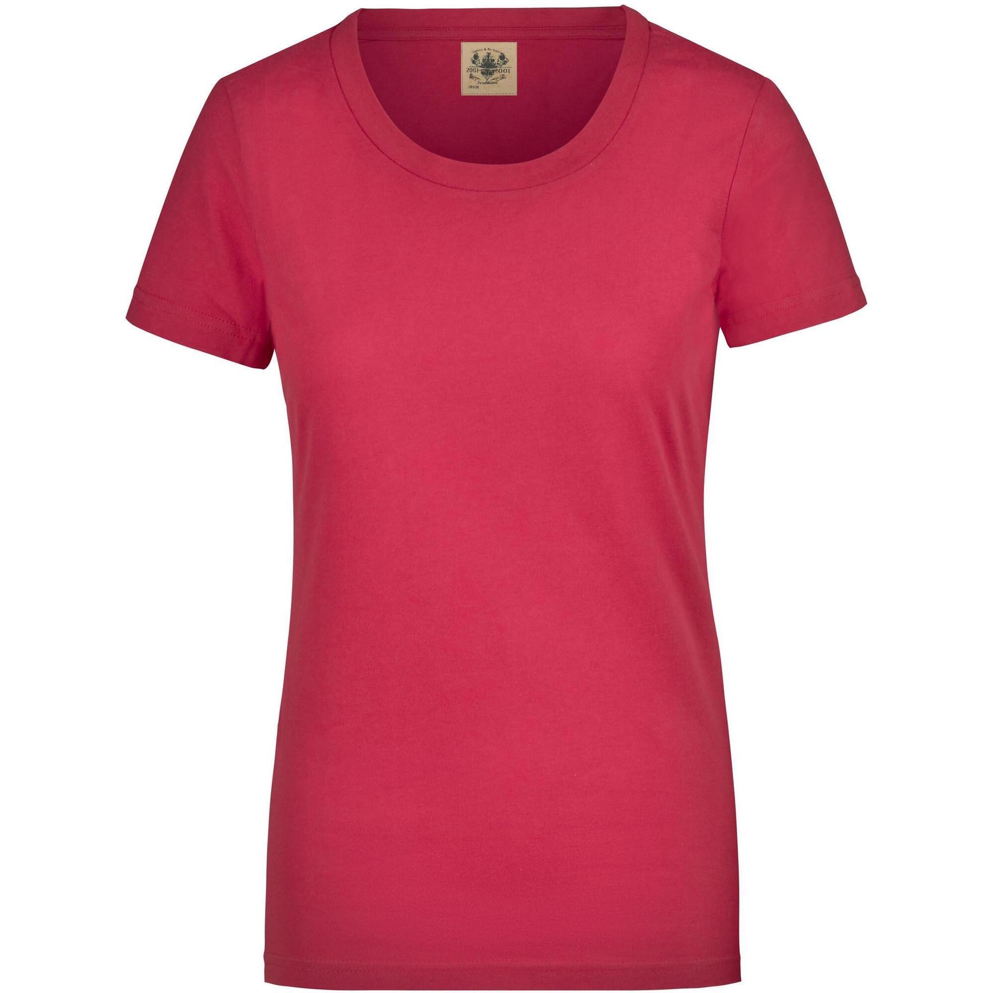 Vintage Koszulka Damska James & Nicholson - 100% Bawełna Rozmiar L