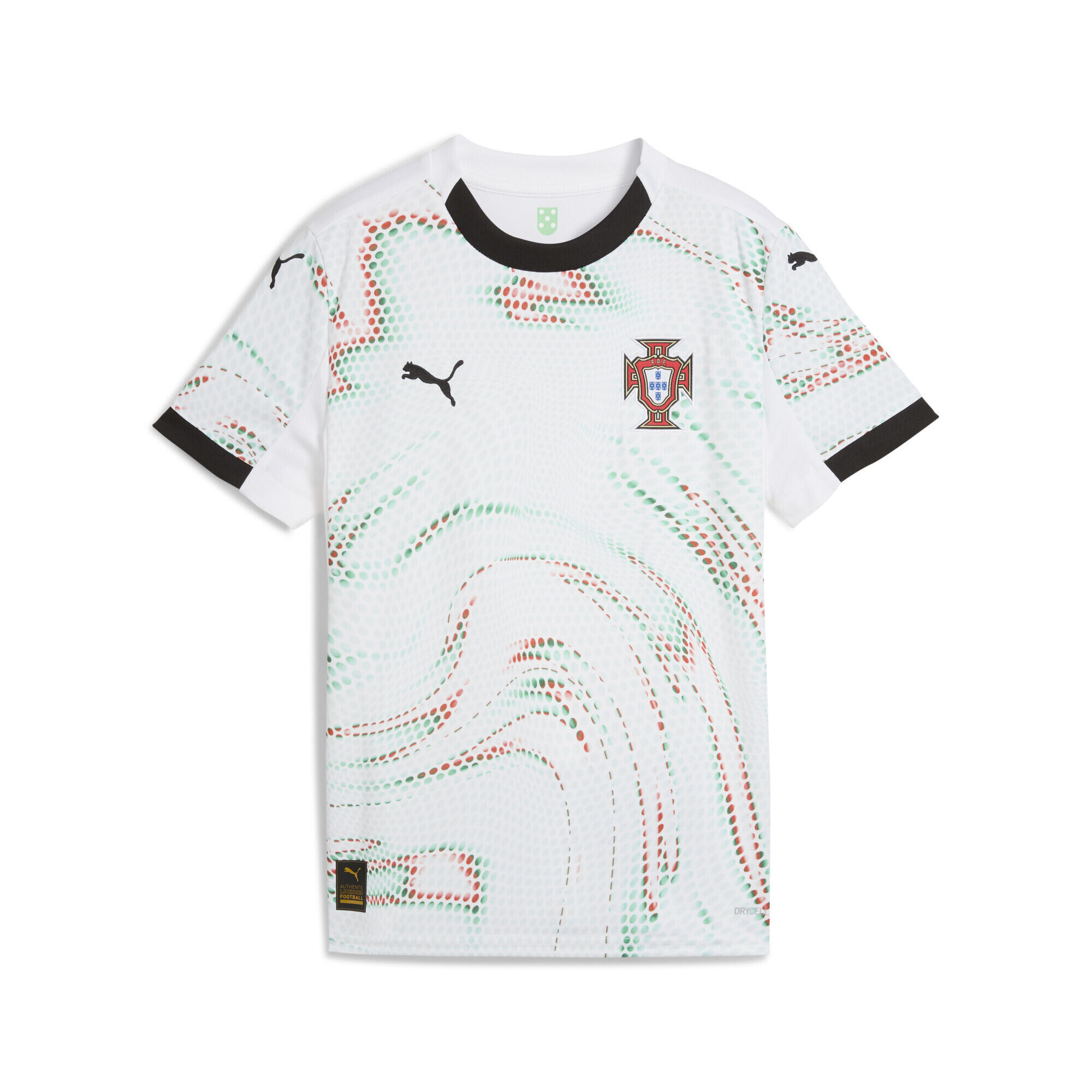 Młodzieżowa koszulka wyjazdowa Portugalia 2025 PUMA White Black