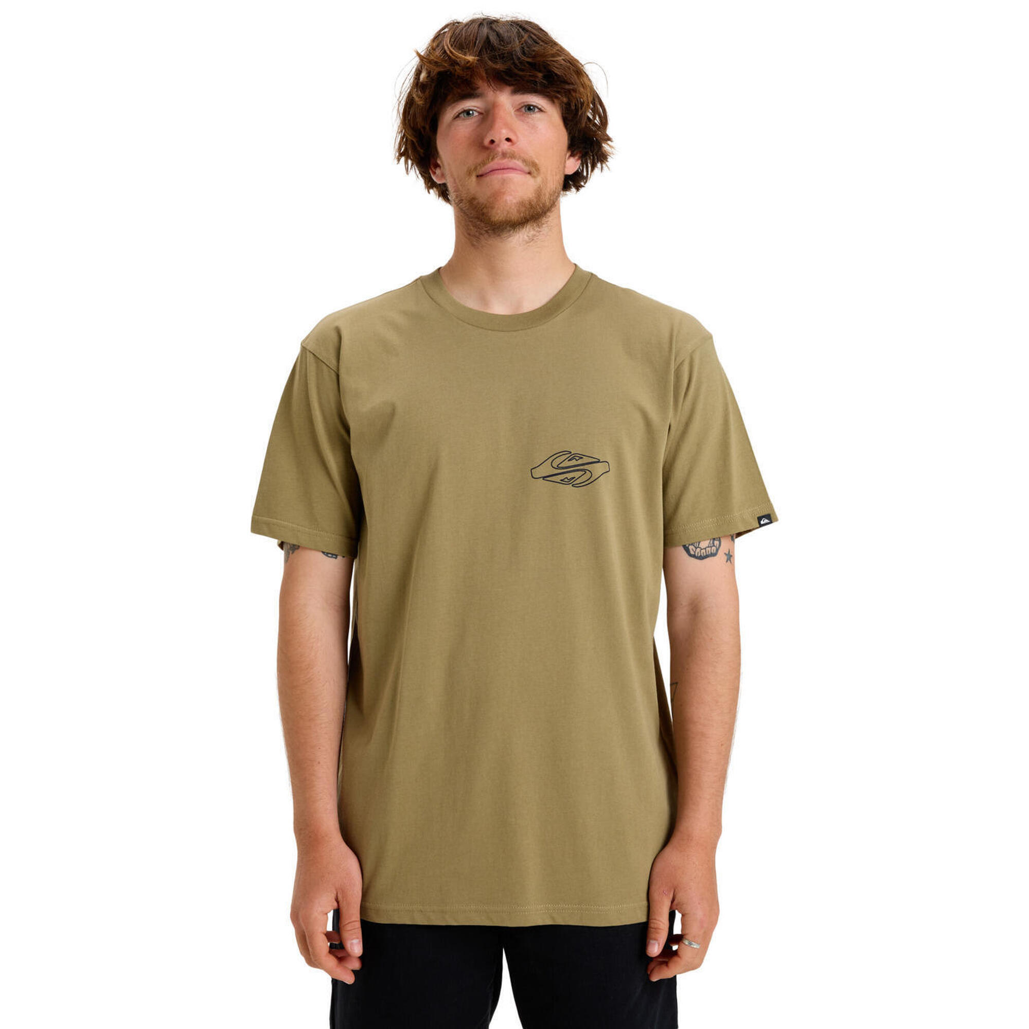 Koszulka z krótkim rękawem dla Mężczyzn EV RIPPLE FONT Beżowy