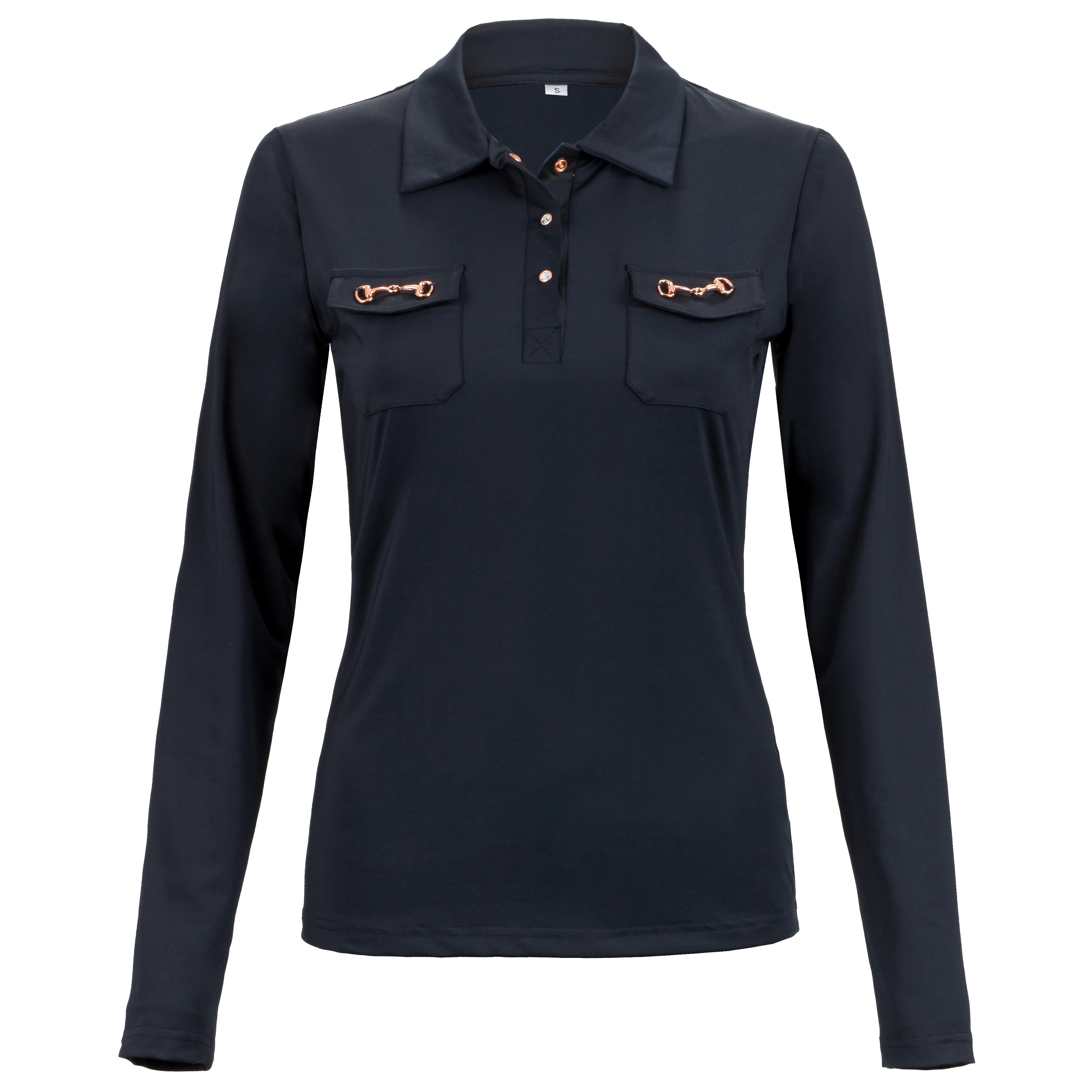 Koszulka polo z długim rękawem damska Equestrian Queen Sadie 23AW