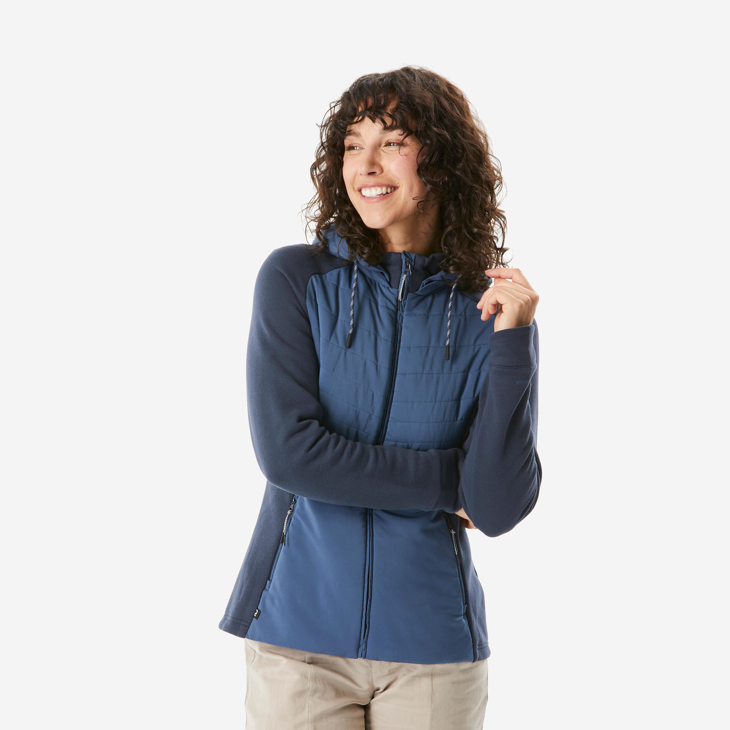 Bluza turystyczna damska Quechua NH500 Hybrid