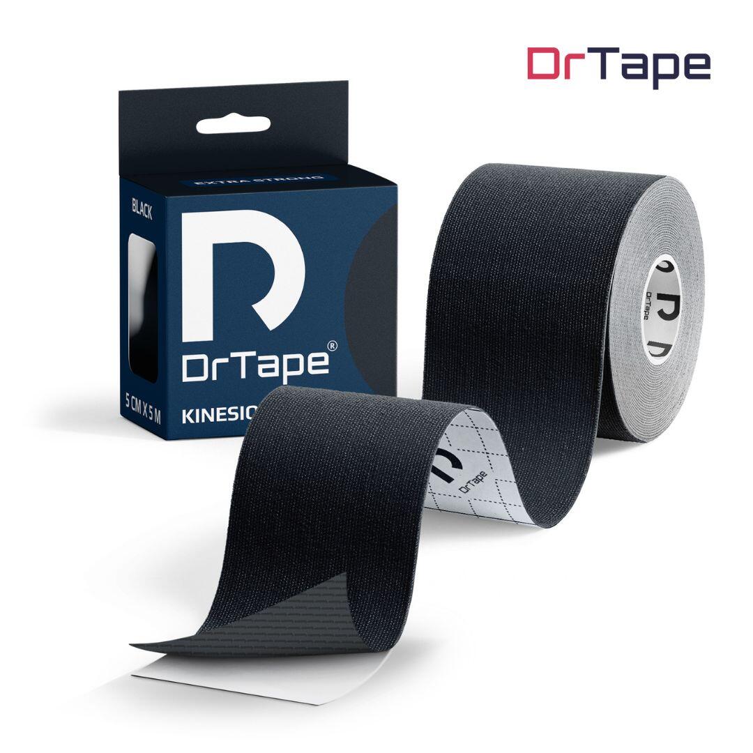 Taśma kinezjologiczna do tejpingu wodoodporna mocna 5 cm x 5 m DrTape