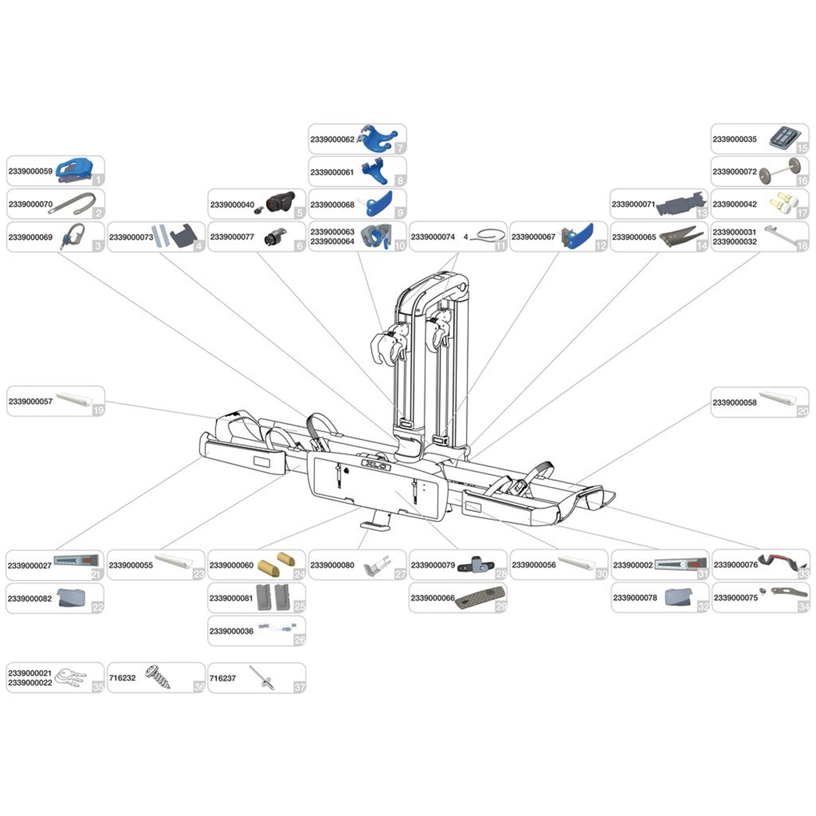 Ochraniacz narożników szczęk rowerowych XLC Almada