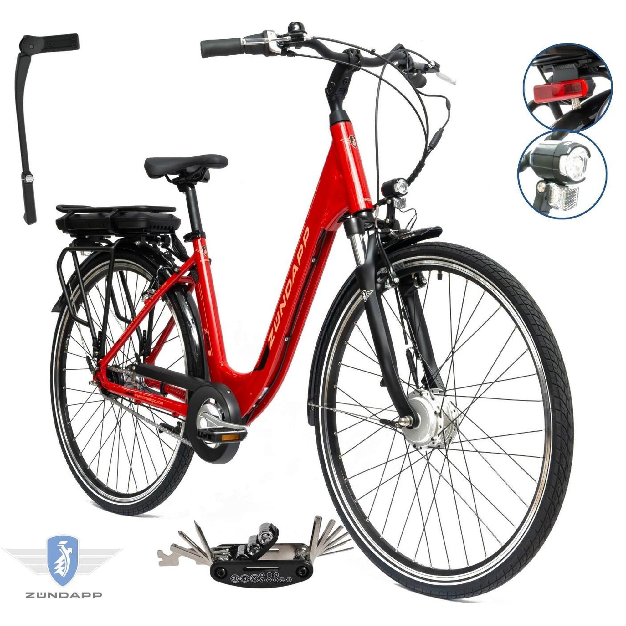 Rower Elektryczny Damski Miejski 28" Aluminium Nexus Amortyzacja SHIMANO