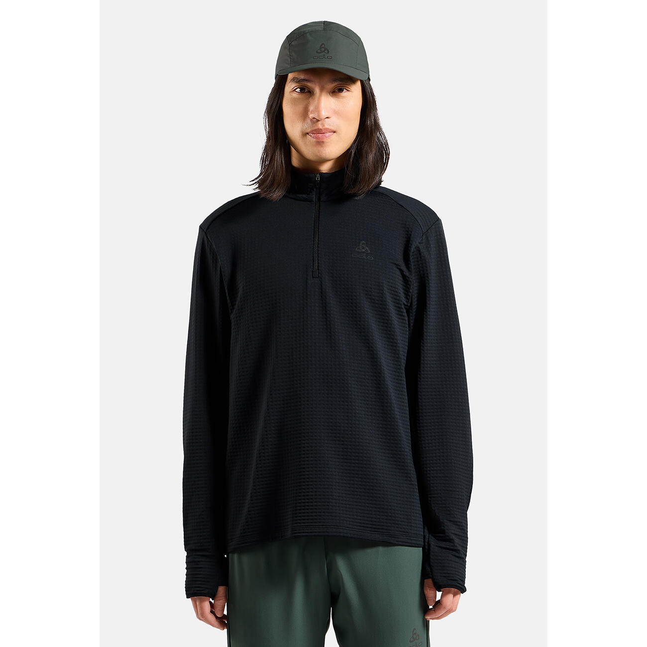 Bluza bez kaptura rozpinana Odlo Mid layer 1/2 zip ESSENTIAL THERMAL