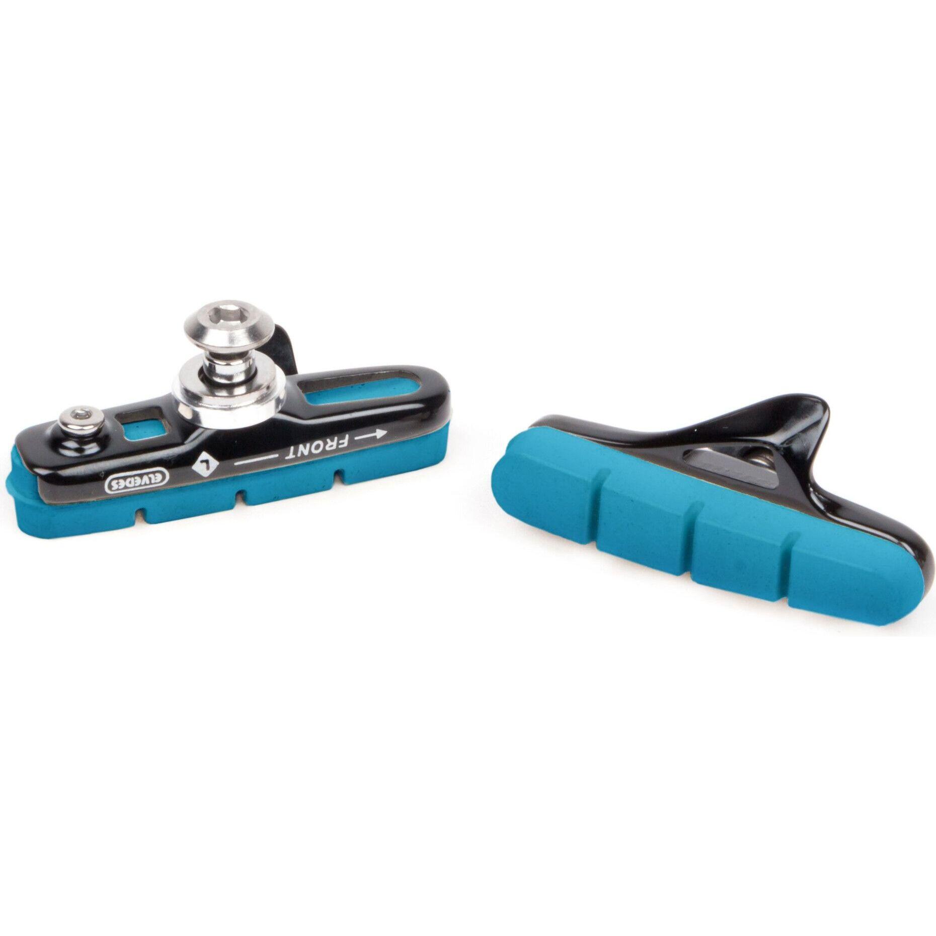 Para klocków hamulcowych plus aluminiowy uchwyt na klocki do obręczy karbonowych