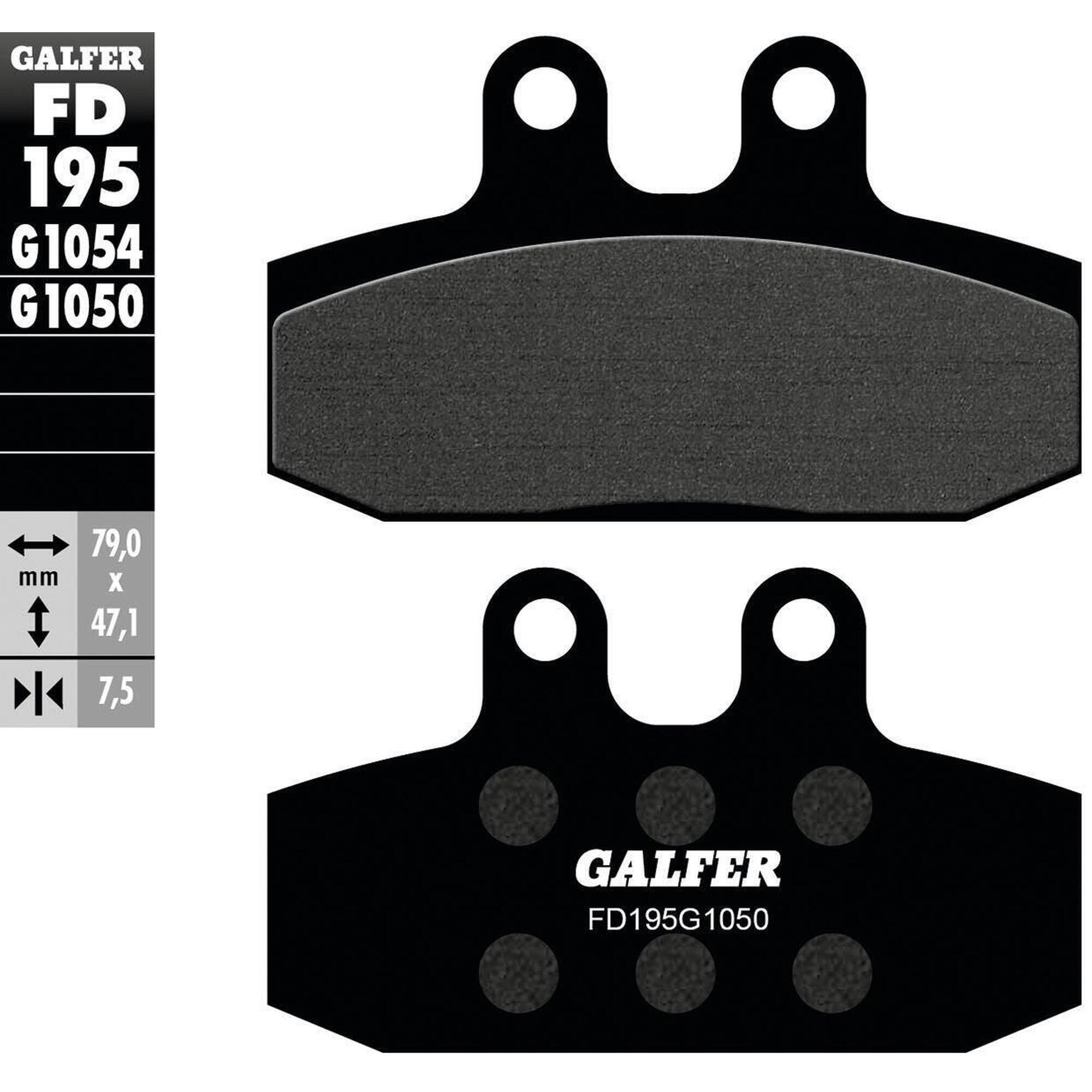 Galfer FD195 G1050 Organiczne Klocki Hamulcowe do Skuterów