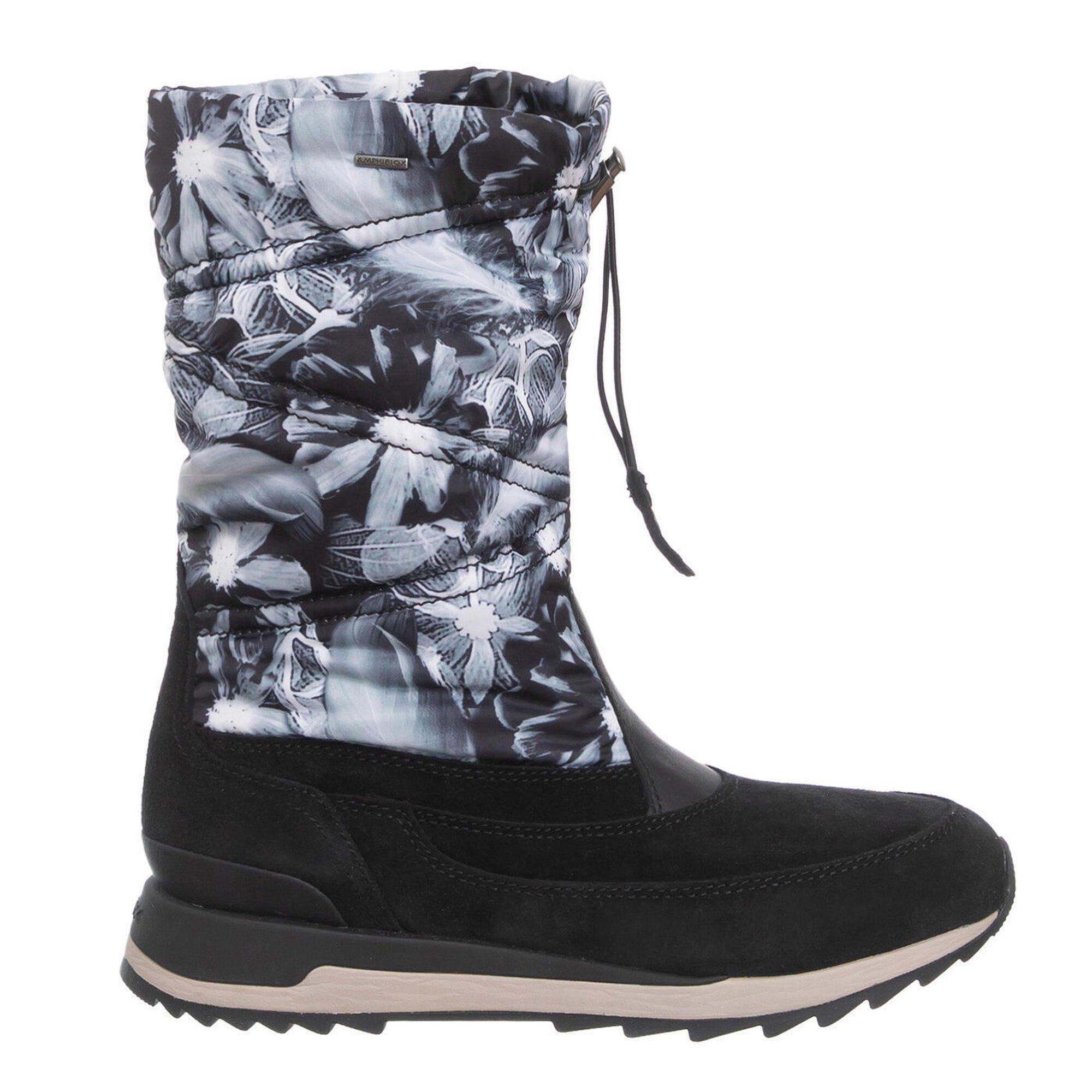 GEOX damskie śniegowce Aneko ZLN 0790 — czarne, skóra