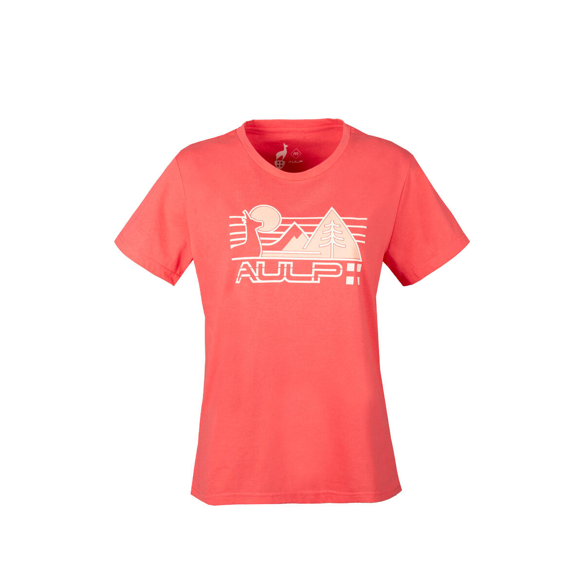 T-shirt damski AULP BINTA luźny turystyczny z recyklingu