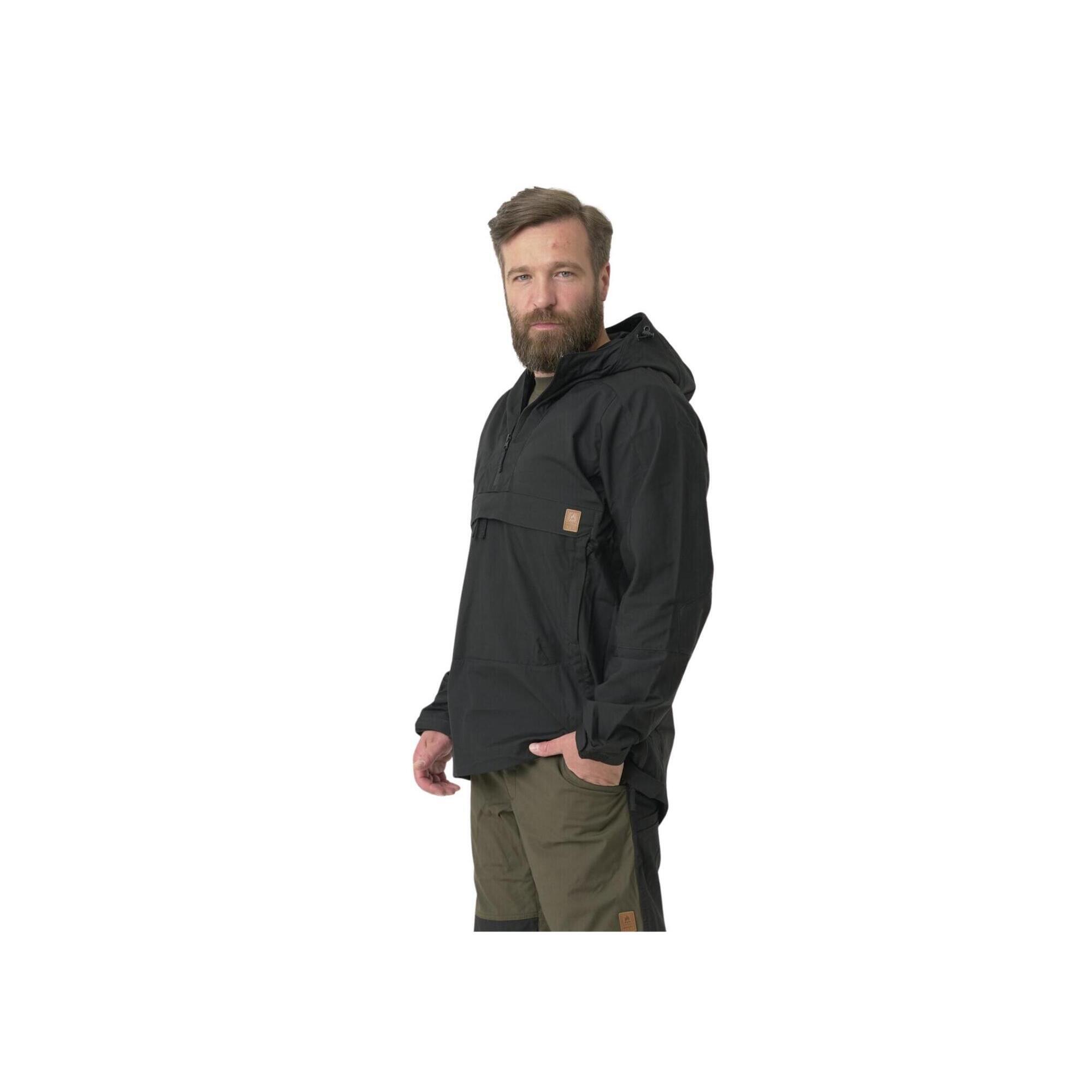Kurtka turystyczna męska Anorak Helikon-Tex WOODSMAN® Czarna