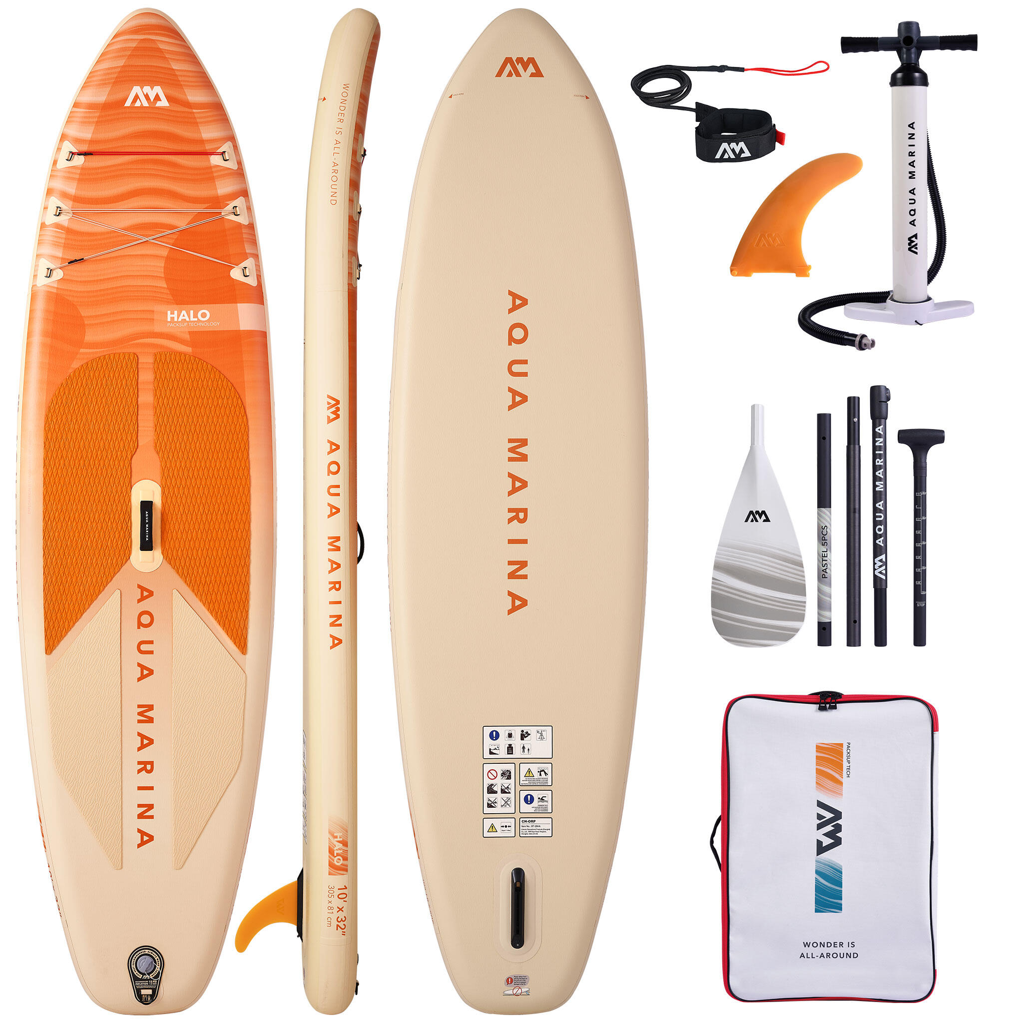 Deska SUP Pompowana Halo 10'0" Kompaktowa Lekka