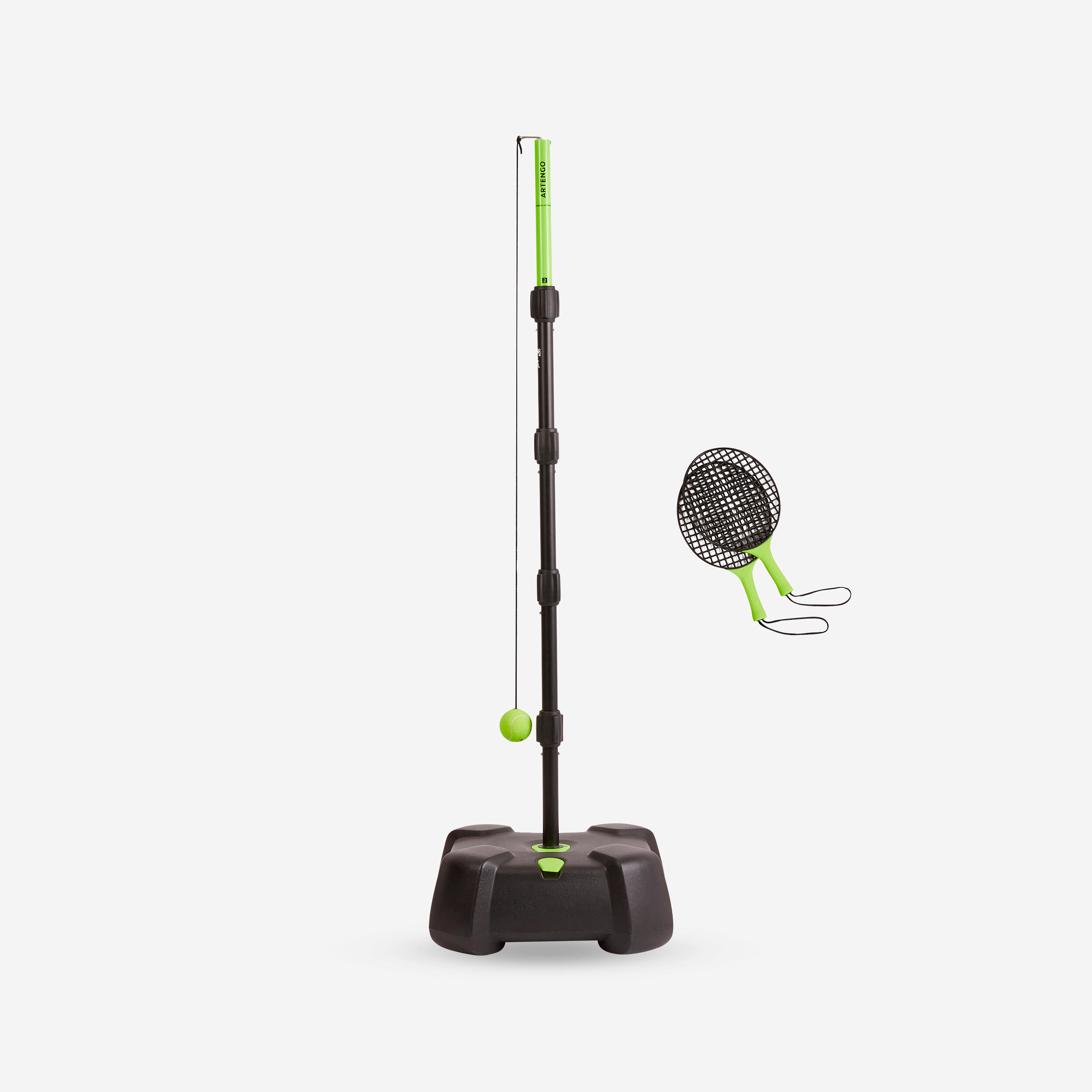 Zestaw do speedballa Artengo Turnball Strong (1 słupek, 2 rakiety i 1 piłka)