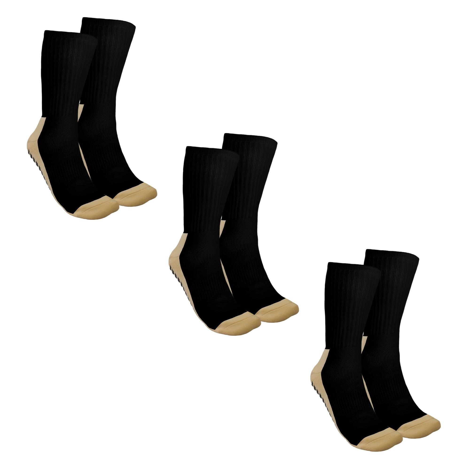 Skarpetki ANTISKID czarne, 3 pary