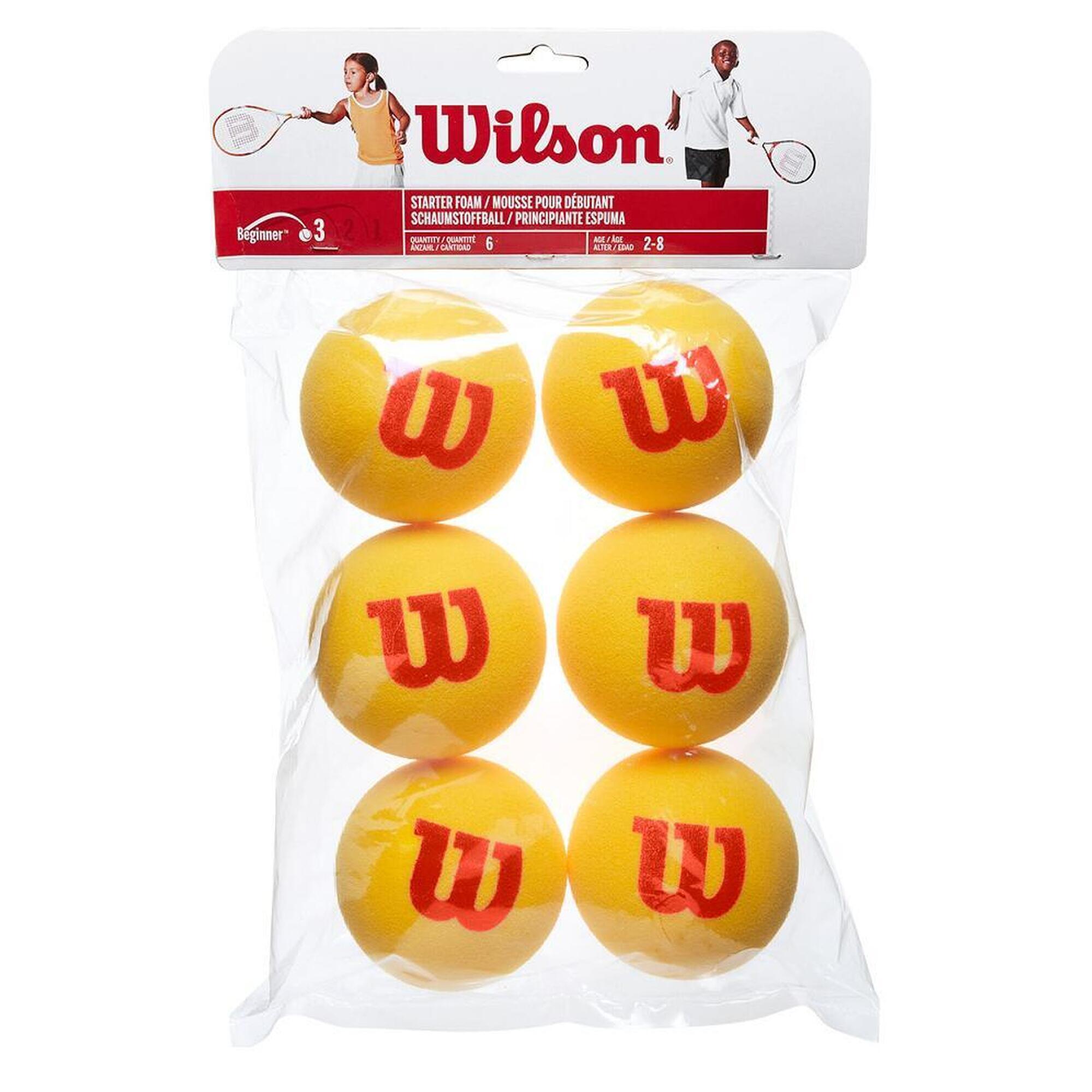 Piłki tenisowe Wilson gąbka STARTER FOAM TBALL x 6 szt.