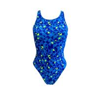 Strój Kąpielowy Turbo Origami – Niebieski, Wielokolorowy – Rozmiar 44