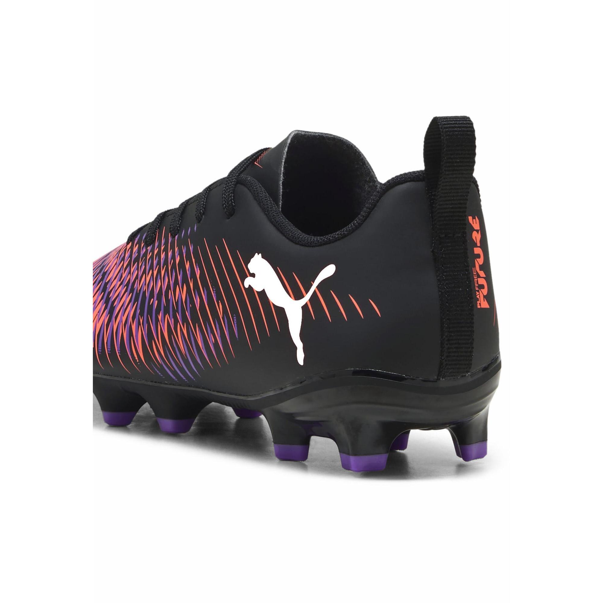 Młodzieżowe buty piłkarskie FUTURE 8 PLAY FG/AG PUMA Black White Glowing Red