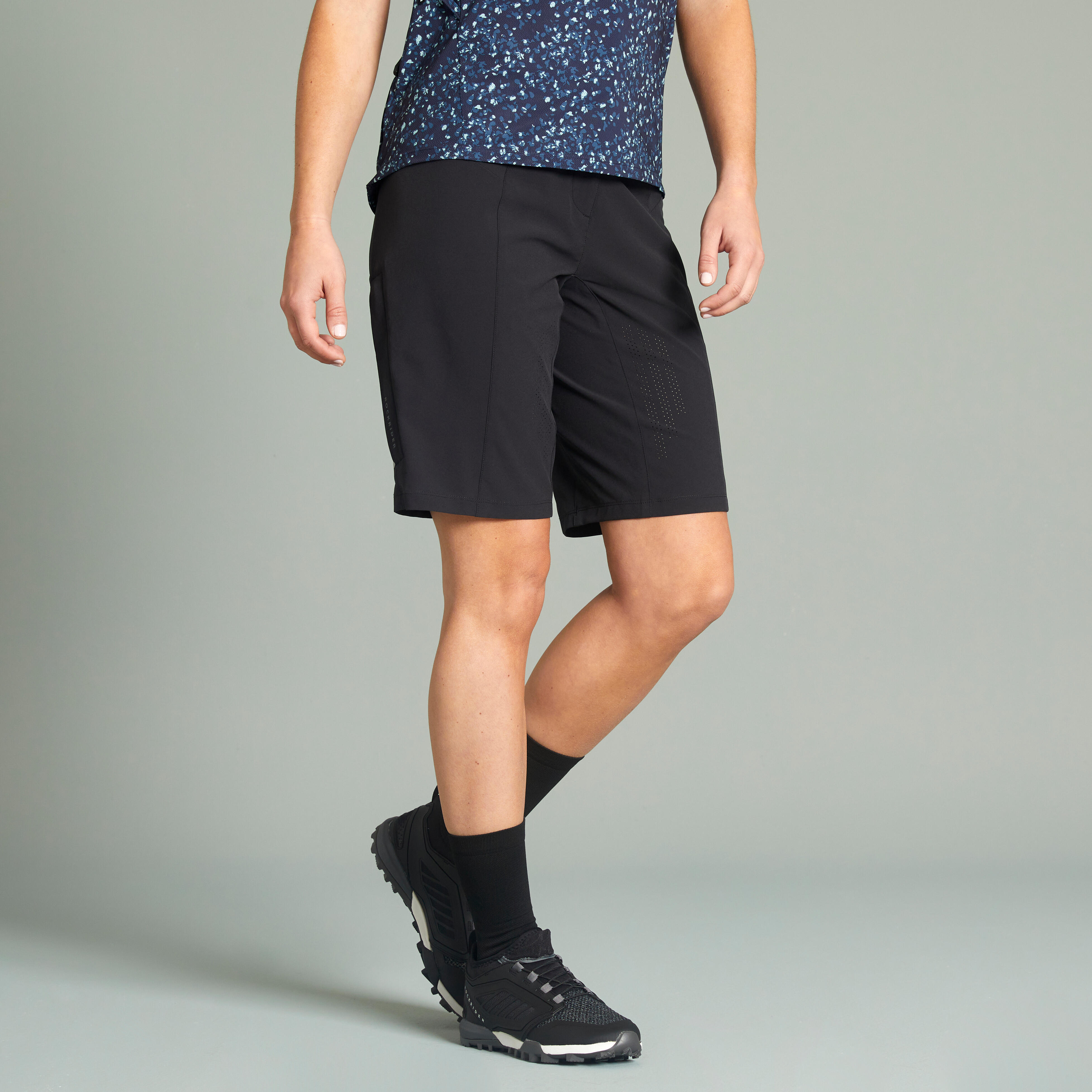 Szorty rowerowe MTB damskie Rockrider EXP 700