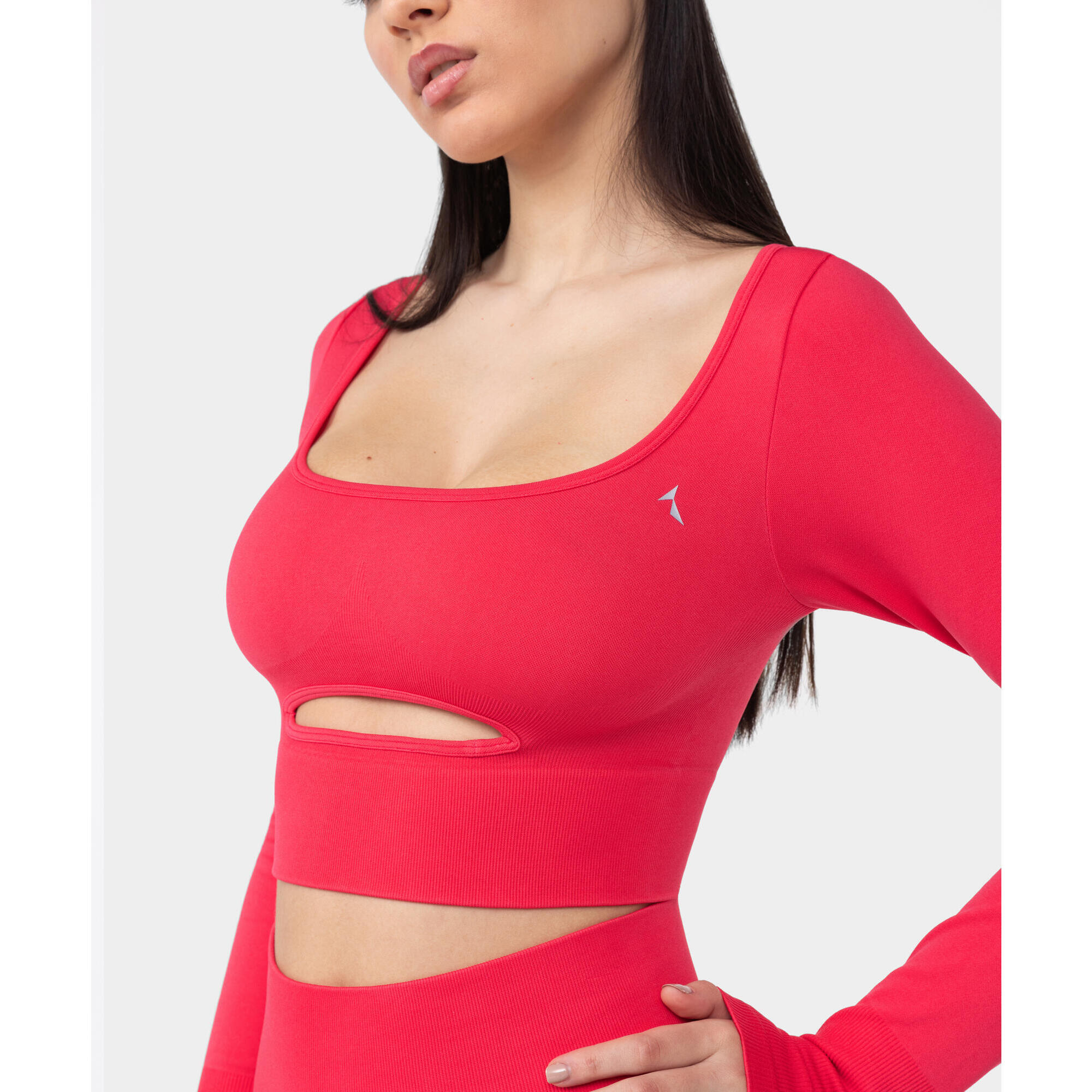 Longsleeve bezszwowy dla kobiet na siłownię Carpatree Dopamine Buzz