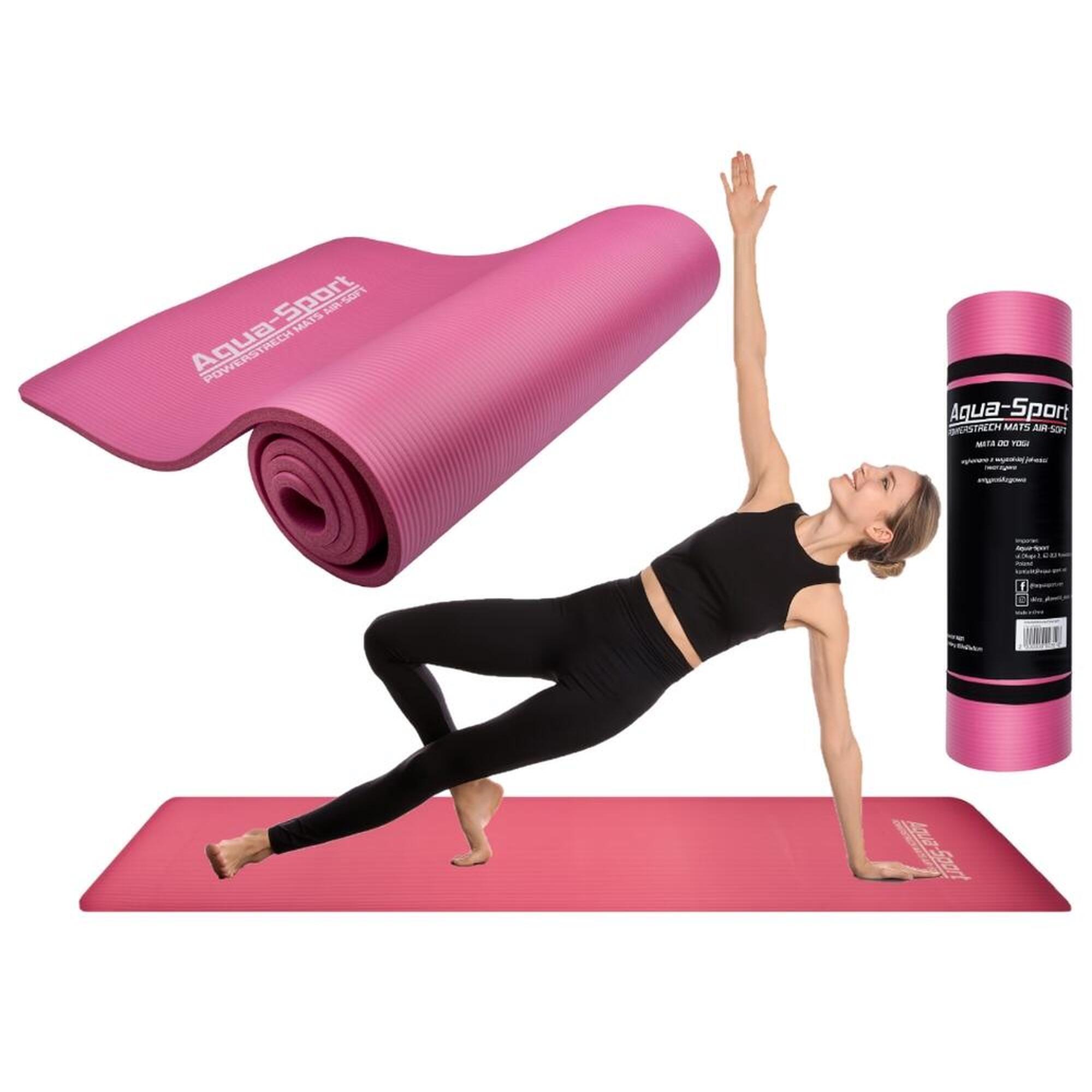 Mata do ćwiczeń fitness jogi Aqua-Sport Air Soft