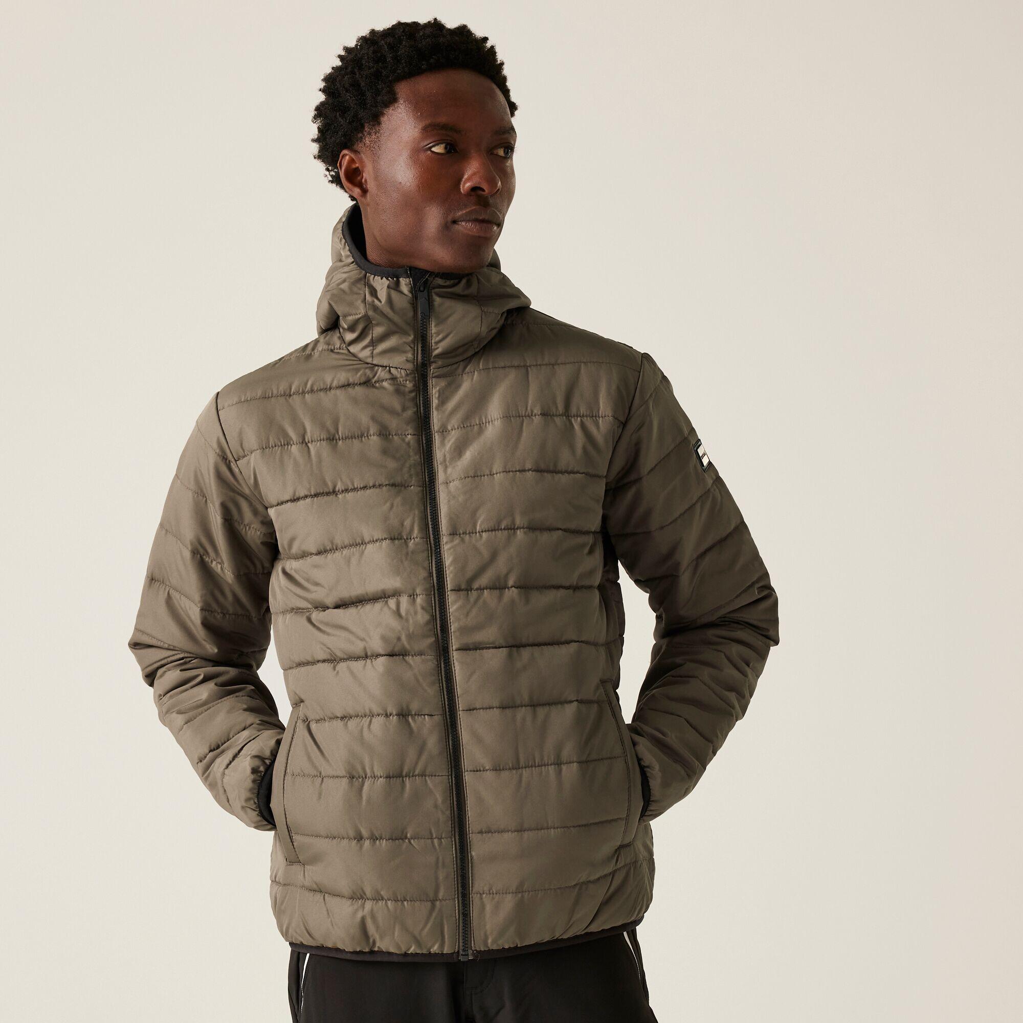 Kurtka turystyczna przejściowa męska Helfa z kapturem