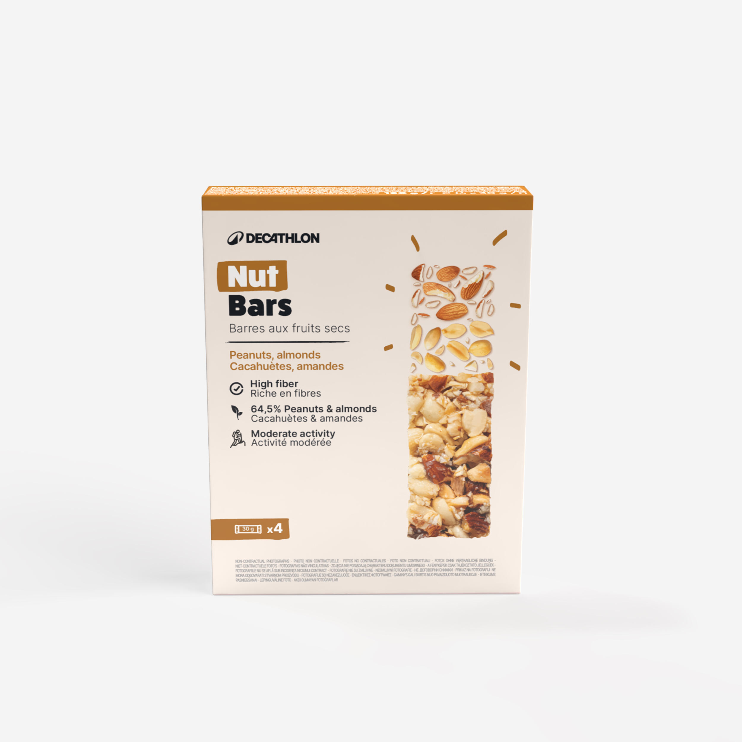 Baton z suszonych owoców z orzeszkami ziemnymi i migdałami x4