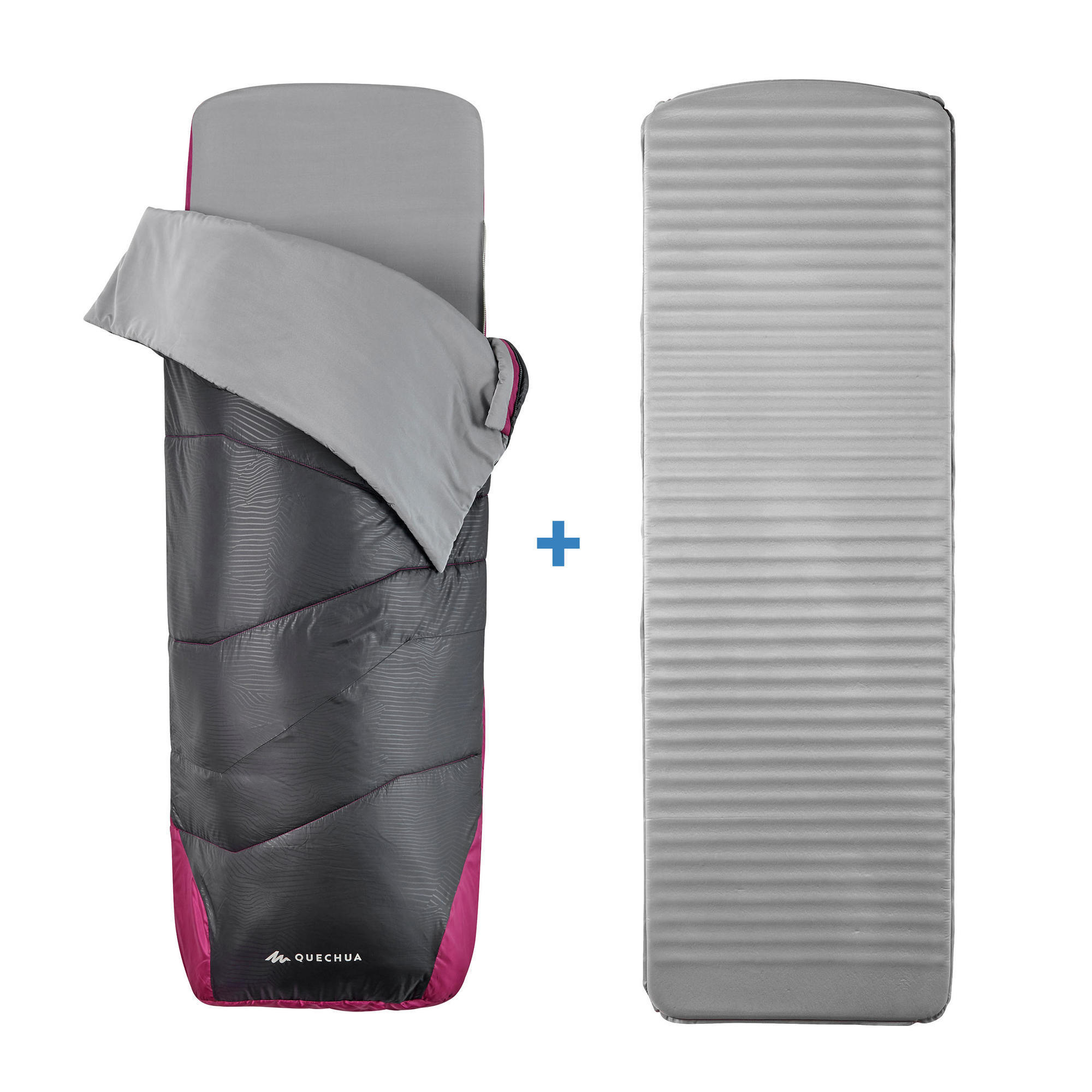 Śpiwór 2 w 1 Quechua Sleepin Bed MH500 15°C L