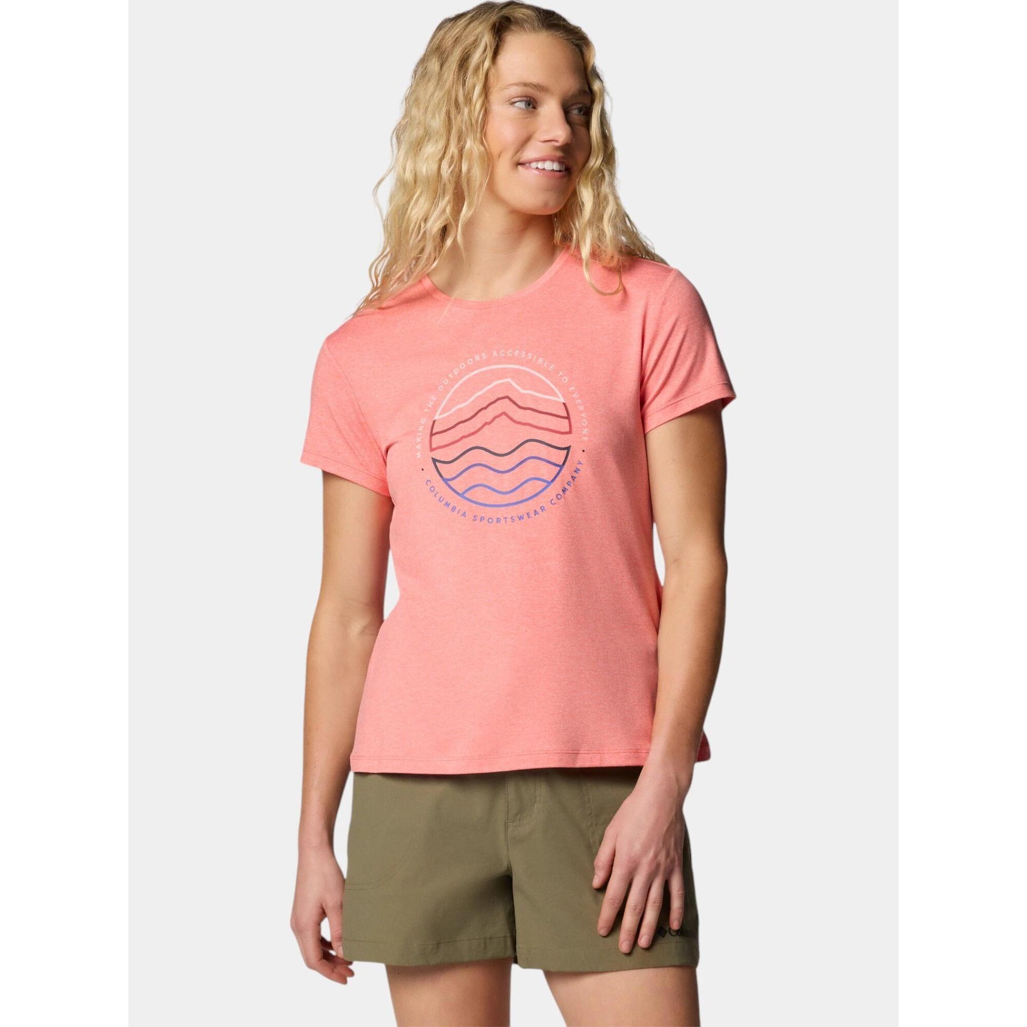 Koszulka szybkoschnąca damska Columbia Sloan Ridge Graphic SS Tee