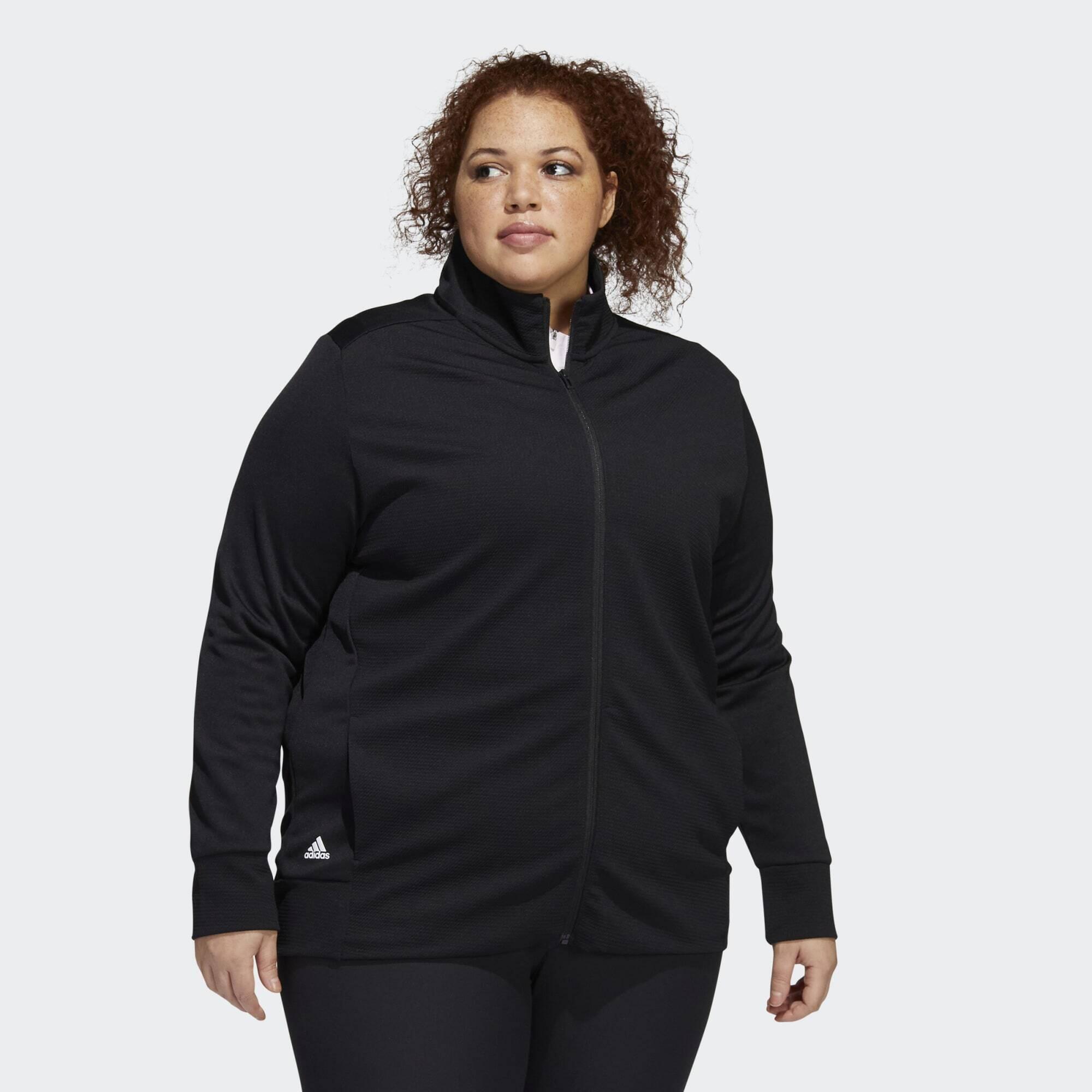 Textured Full-Zip Jacket (Plus Size)