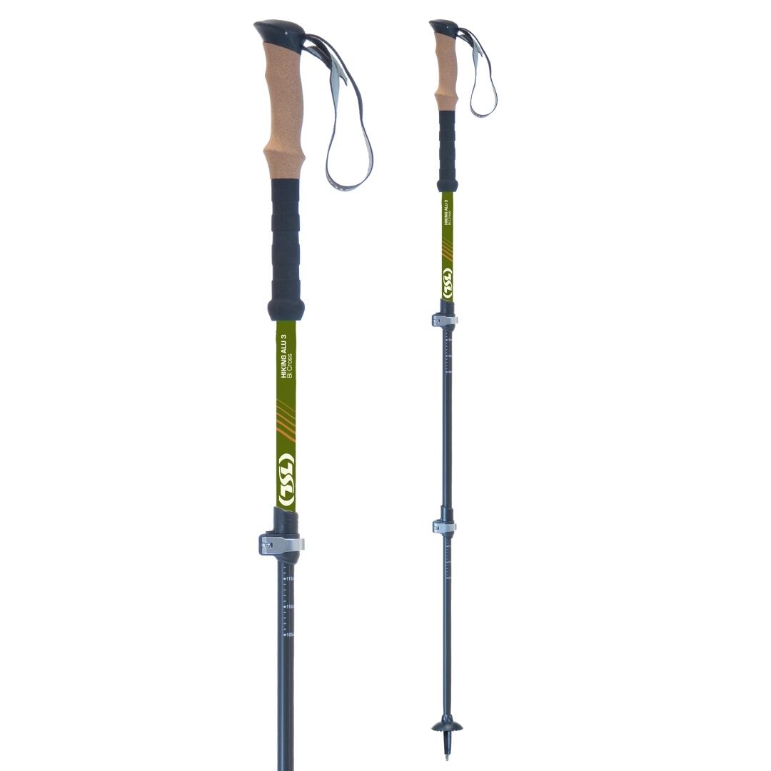 Kij do wędrówek TSL Hiking Alu 3 Bi Cross