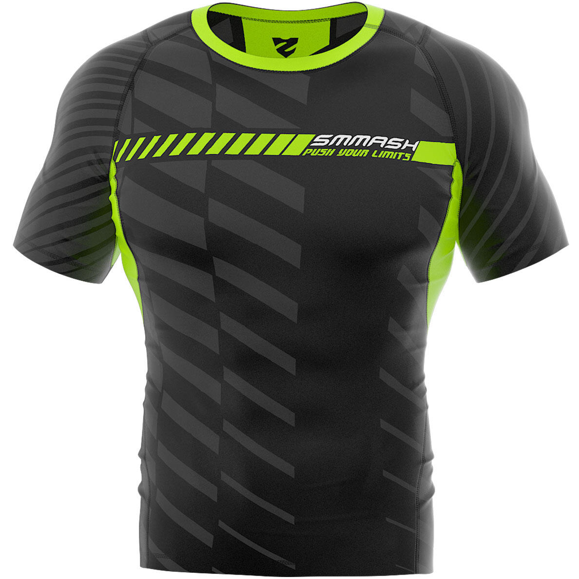 Koszulka fitness z krótkim rękawem męska Smmash Run kompresyjna