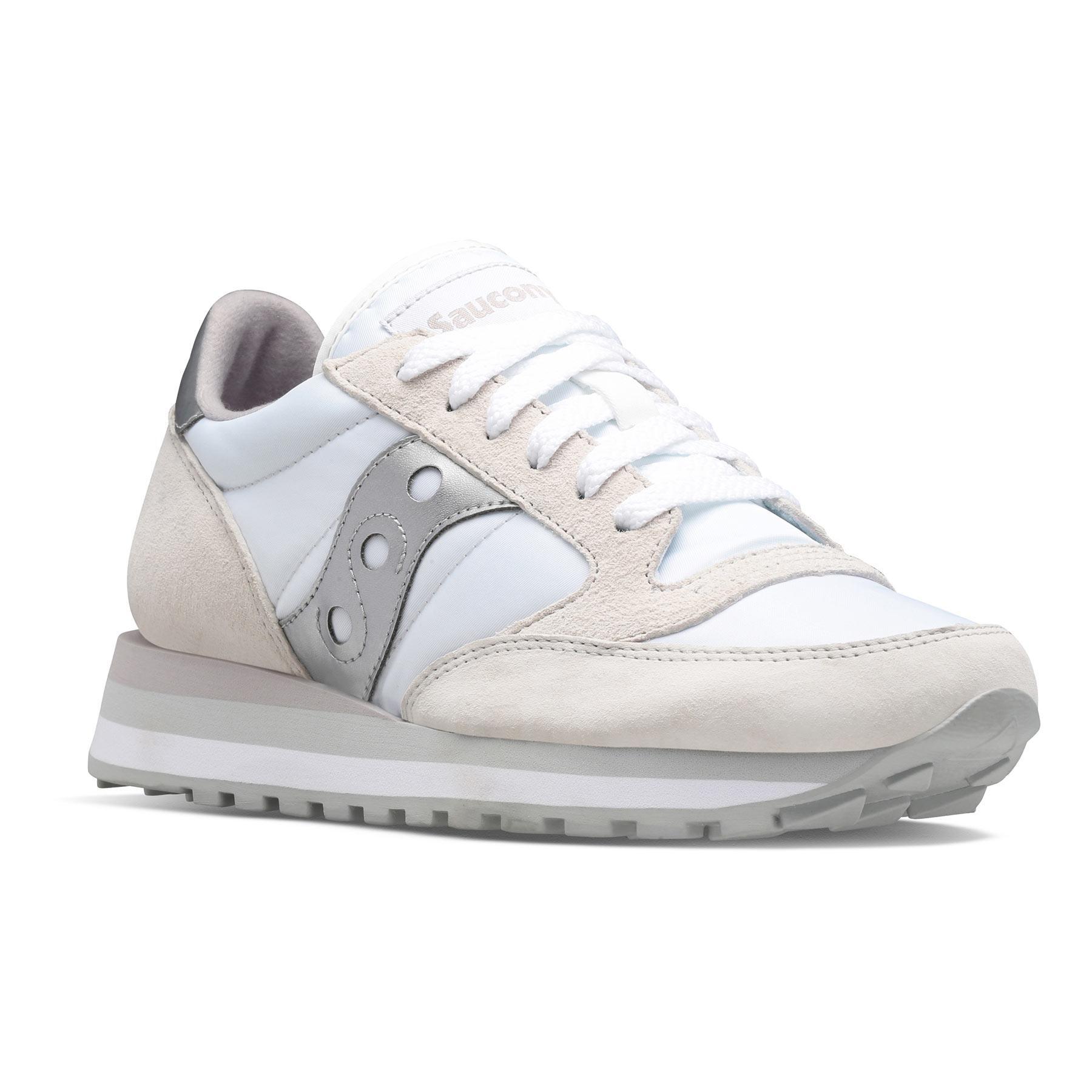 Buty do chodzenia damskie Saucony 15 Jazz Triple White Silver