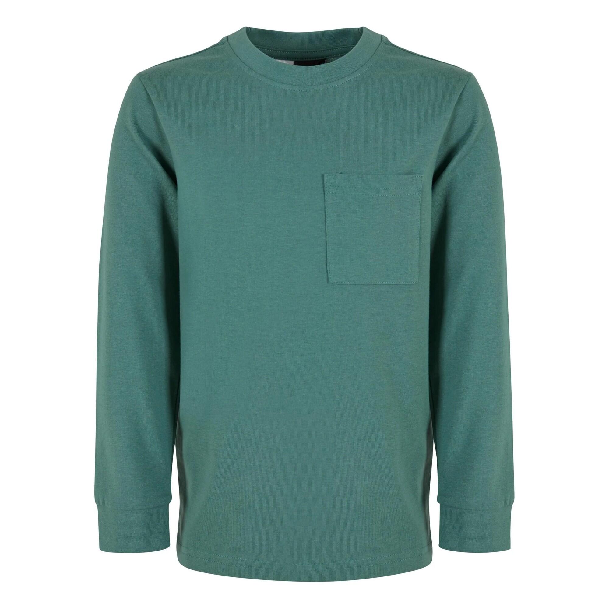 Chłopięca Koszulka Z Długim Rękawem Z Kieszenią O Dużej Gramaturze