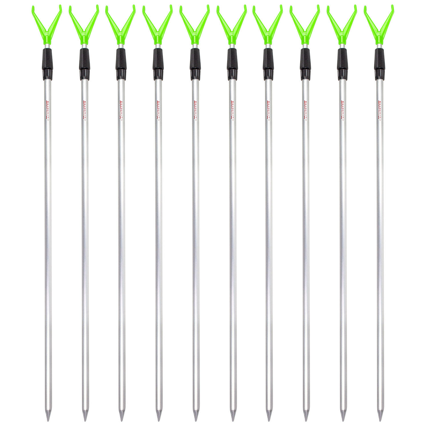 Uchwyt na wędkę 'rodhold', teleskopowy, 10 sztuk, 135 cm