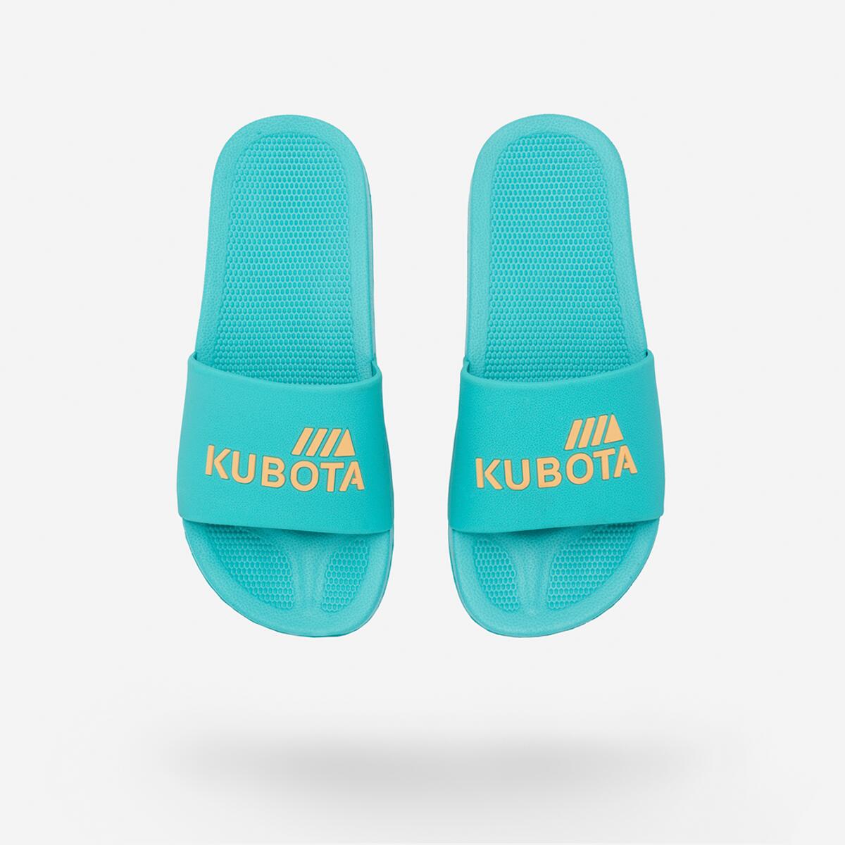 Klapki Damskie Basenowe Kubota Basic Turkusowo Pomarańczowe