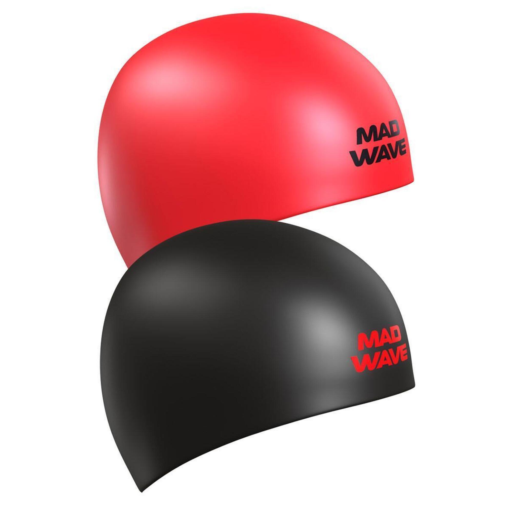 Czepek Pływacki Mad Wave Reverse Champion W Kolorze Czerwonym/Czarnym