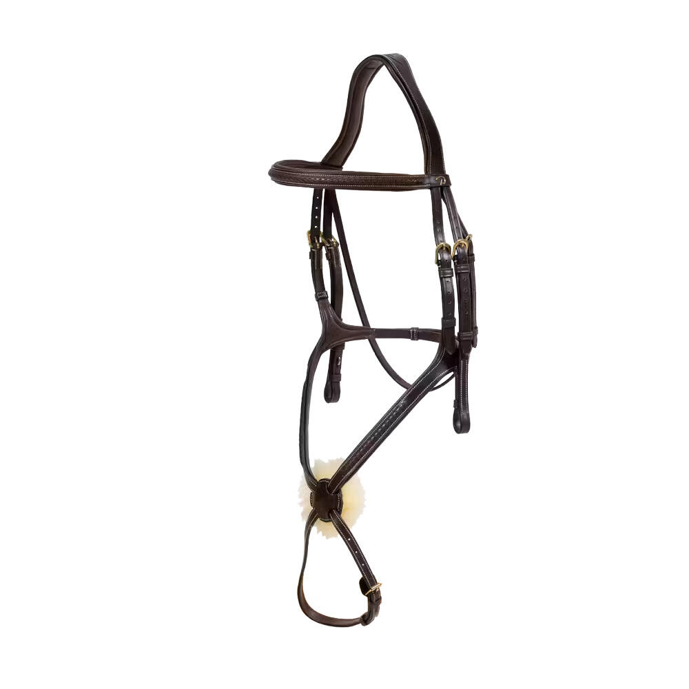 Sztuciec jeździecki z plecionym nosidłem krzyżowym Dy'on