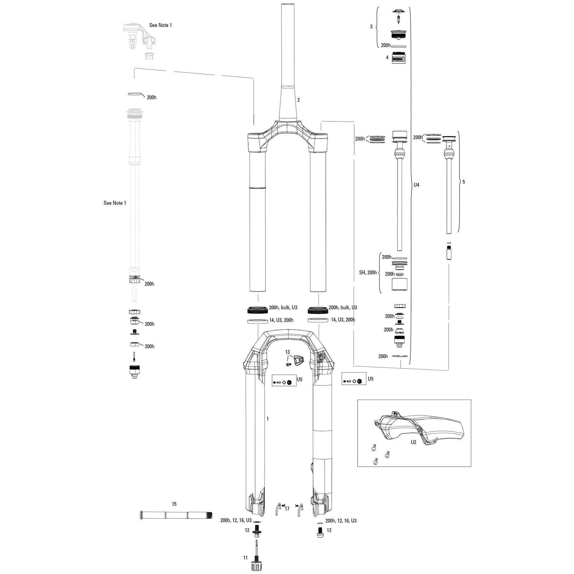 Widelce rowerowe Rockshox Pike Ultimate 27,5" i 29" w kolorze czerwonym