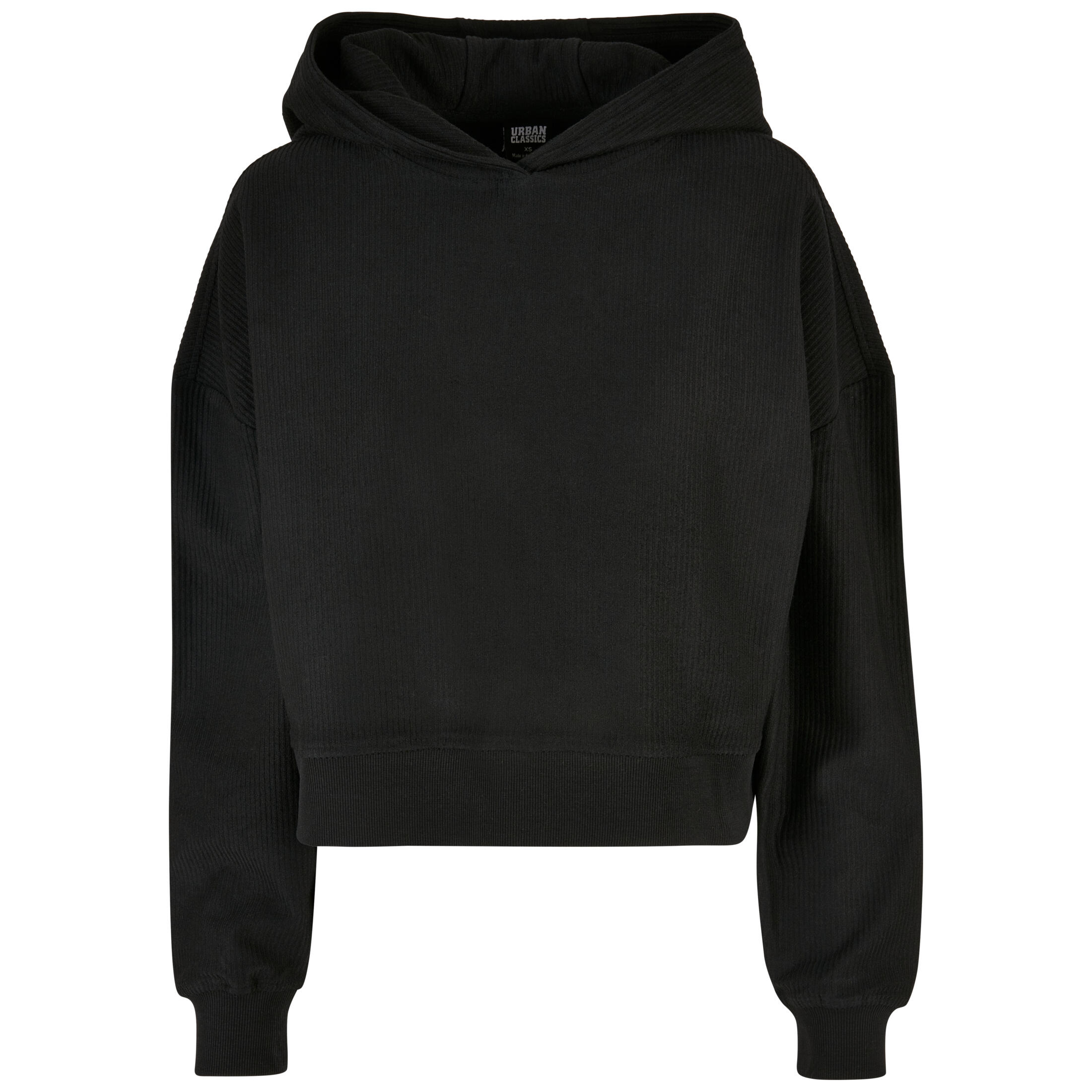 Damska krótka bluza z kapturem w prążki Urban Classics Oversized GT