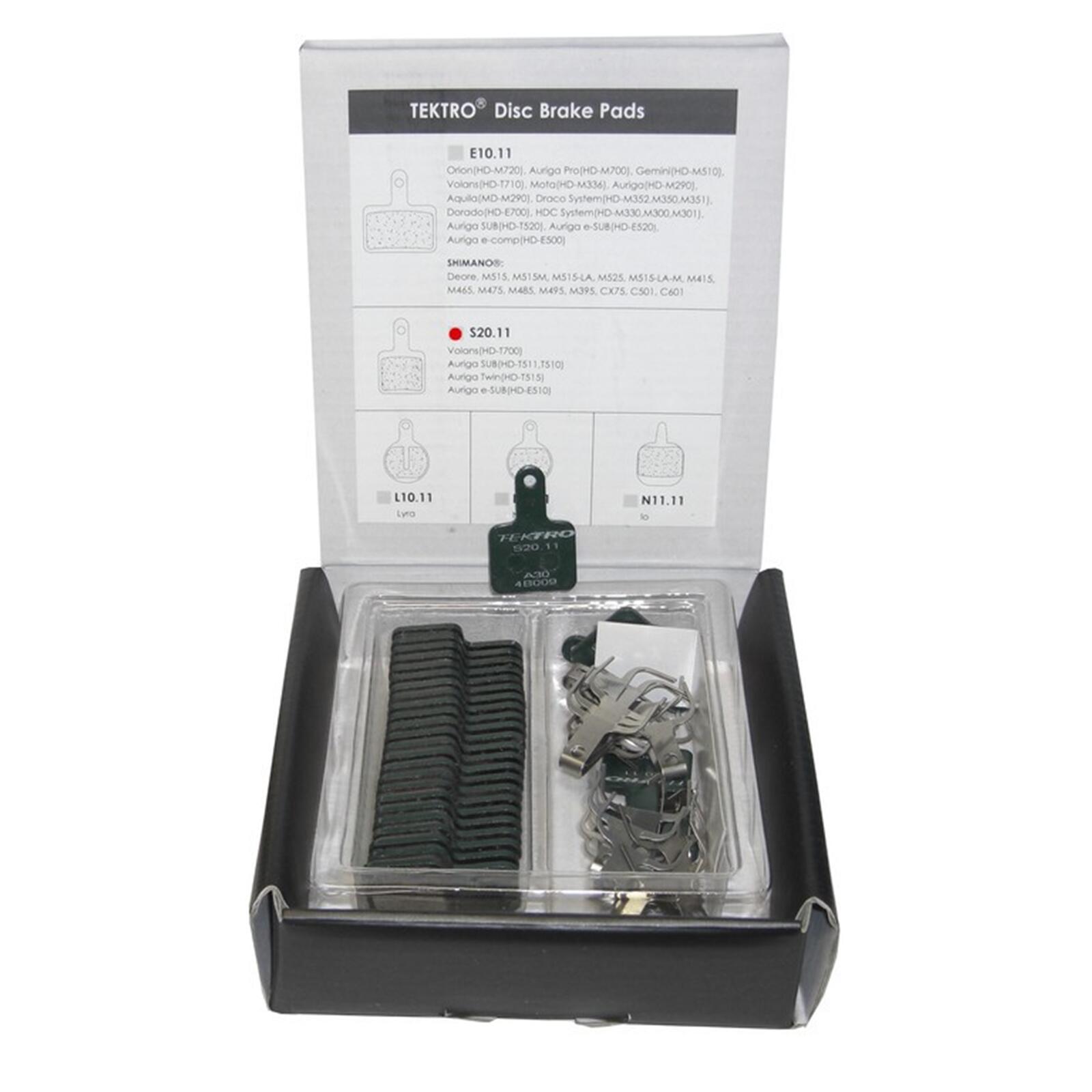 Para 15 organicznych klocków hamulcowych Tektro s20.11