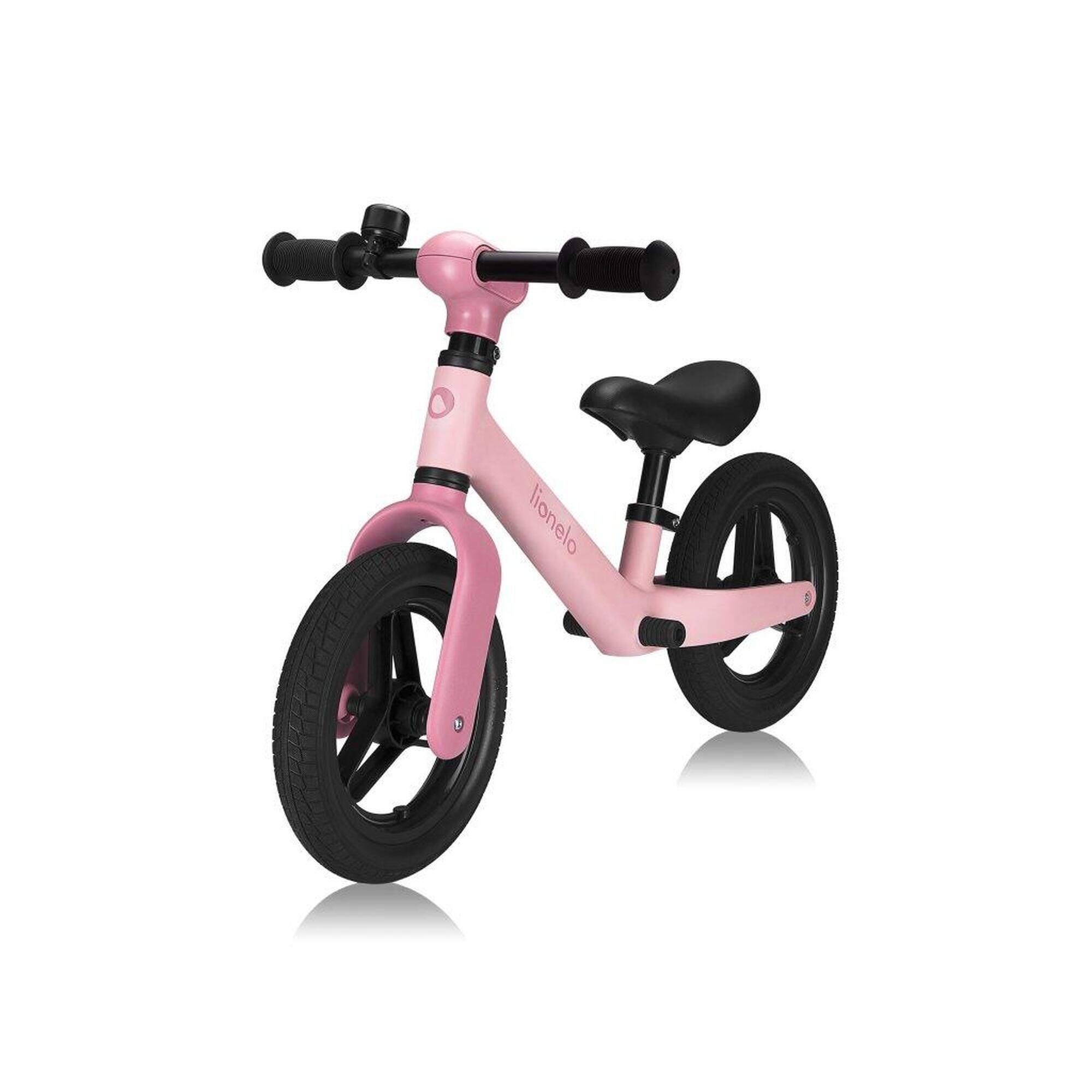 Rowerek biegowy dla dzieci Toni - Regulowana siodełko i kierownica, Różowy