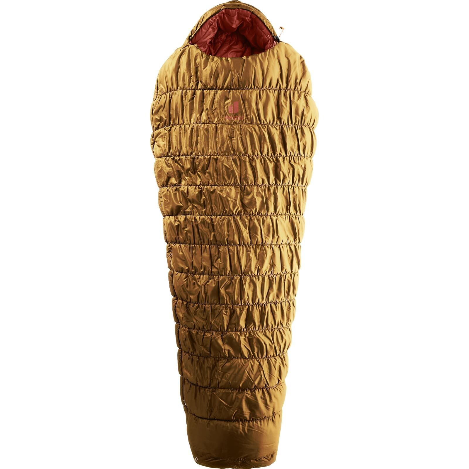 Śpiwór damski Deuter Exosphere -11 SL (175 cm) - almond/redwood Prawy