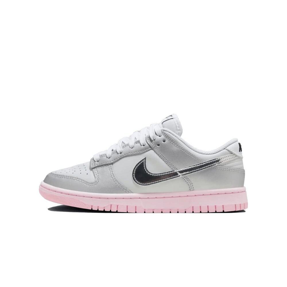 Buty do chodzenia dla dorosłych Nike Dunk Low LX Metallic Silver Pink Foam