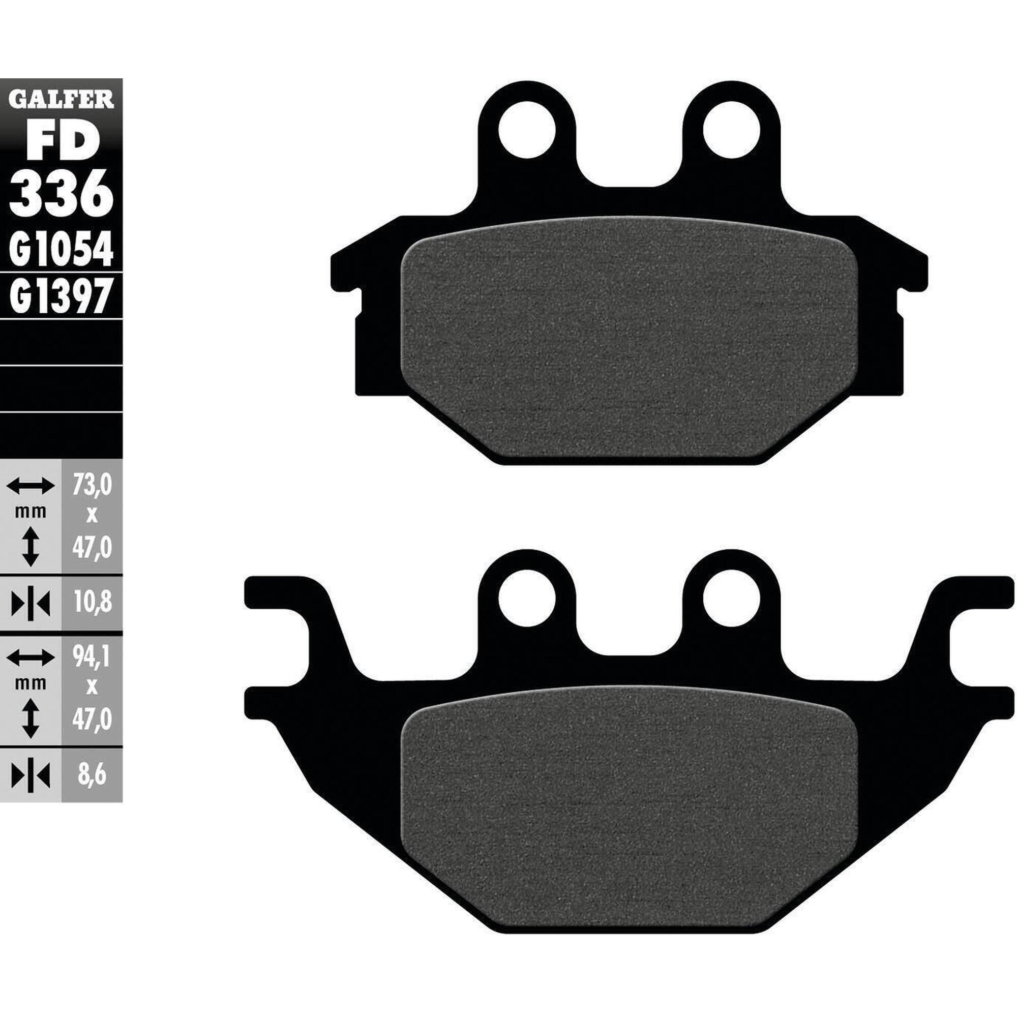 Klocki hamulcowe Galfer FD336 G1054 - Organiczne Standardowe