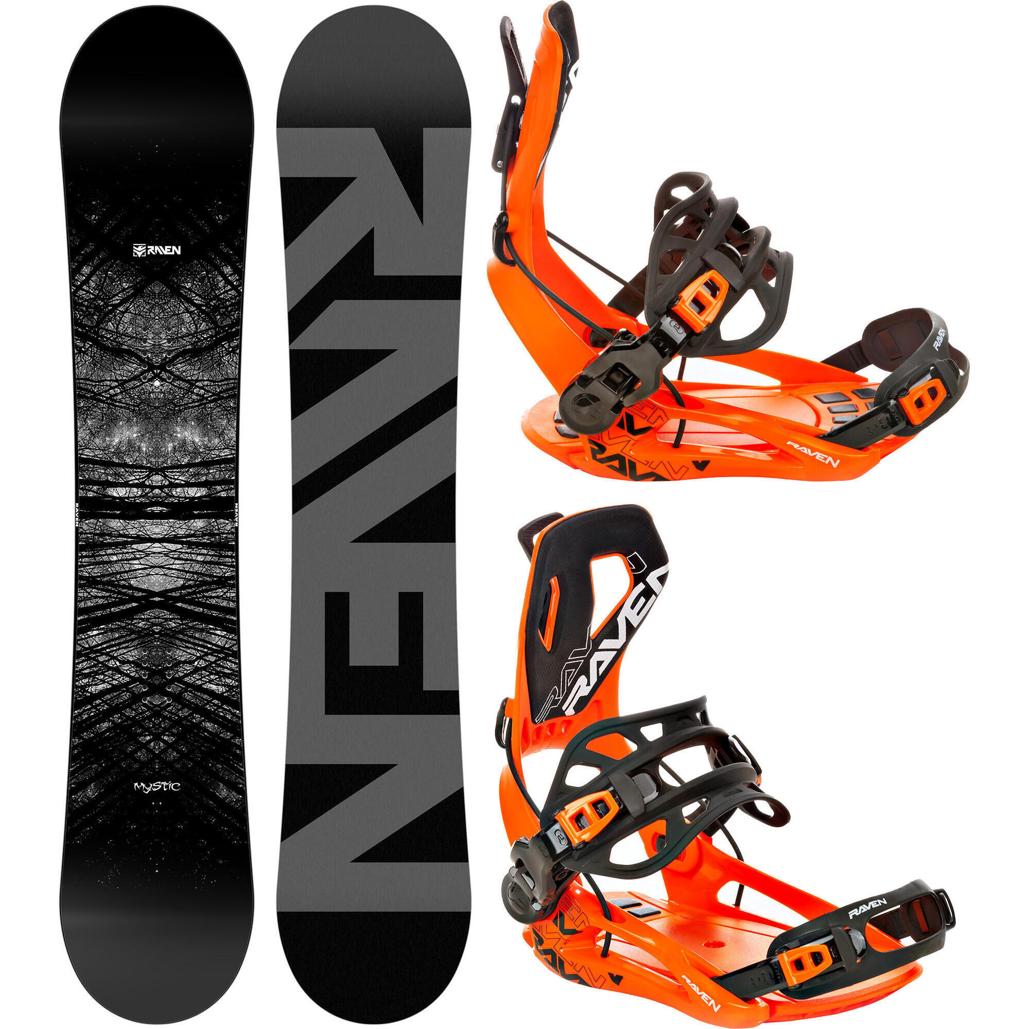 Zestaw Snowboard Raven Mystic + Wiązania Raven FT360